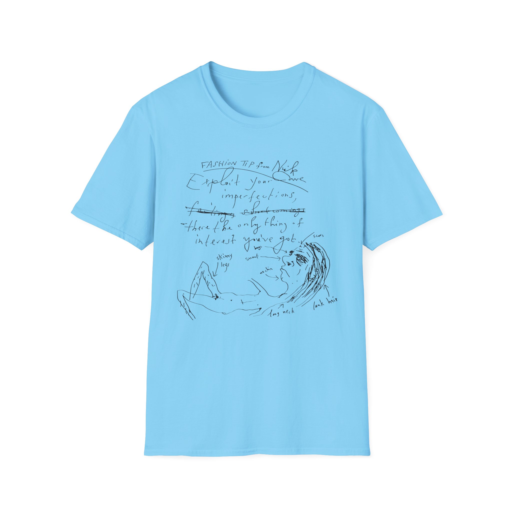 Nick Cave Fashion Tips Unisex Softstyle T-Shirt