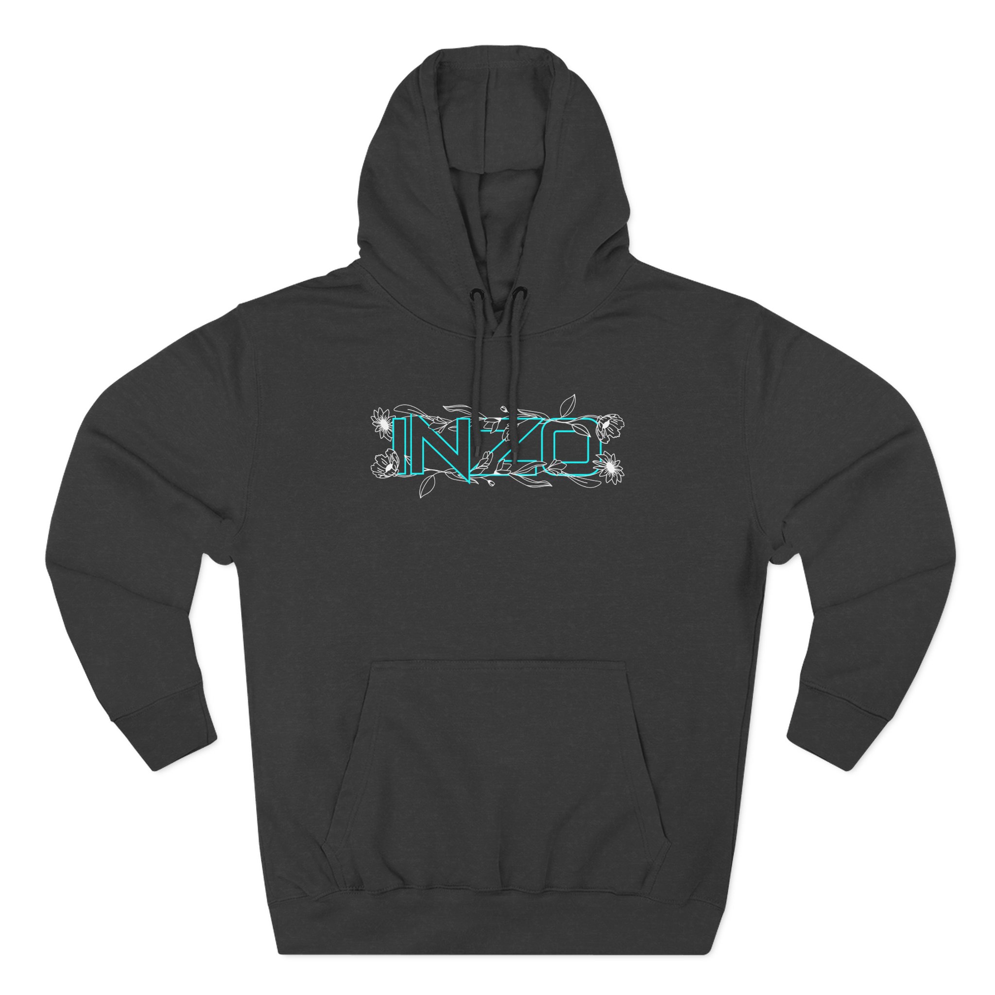 Inzo Flowers in My Heart Three-Panel Fleece Hoodie
