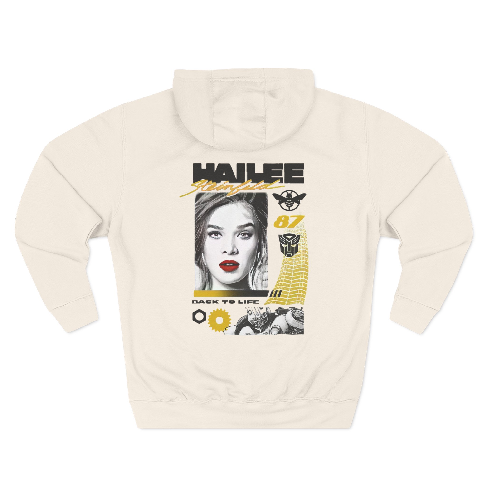 Hailee Steinfeld Bumblebee Moto Three-Panel Fleece Hoodie