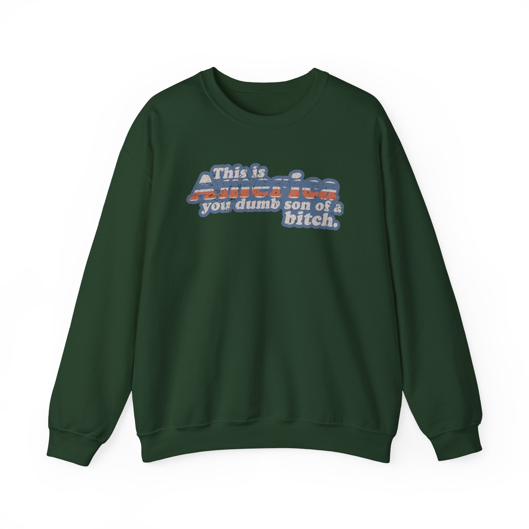 Ymh This Is America Unisex Heavy Blendâ„¢ Crewneck Sweatshirt
