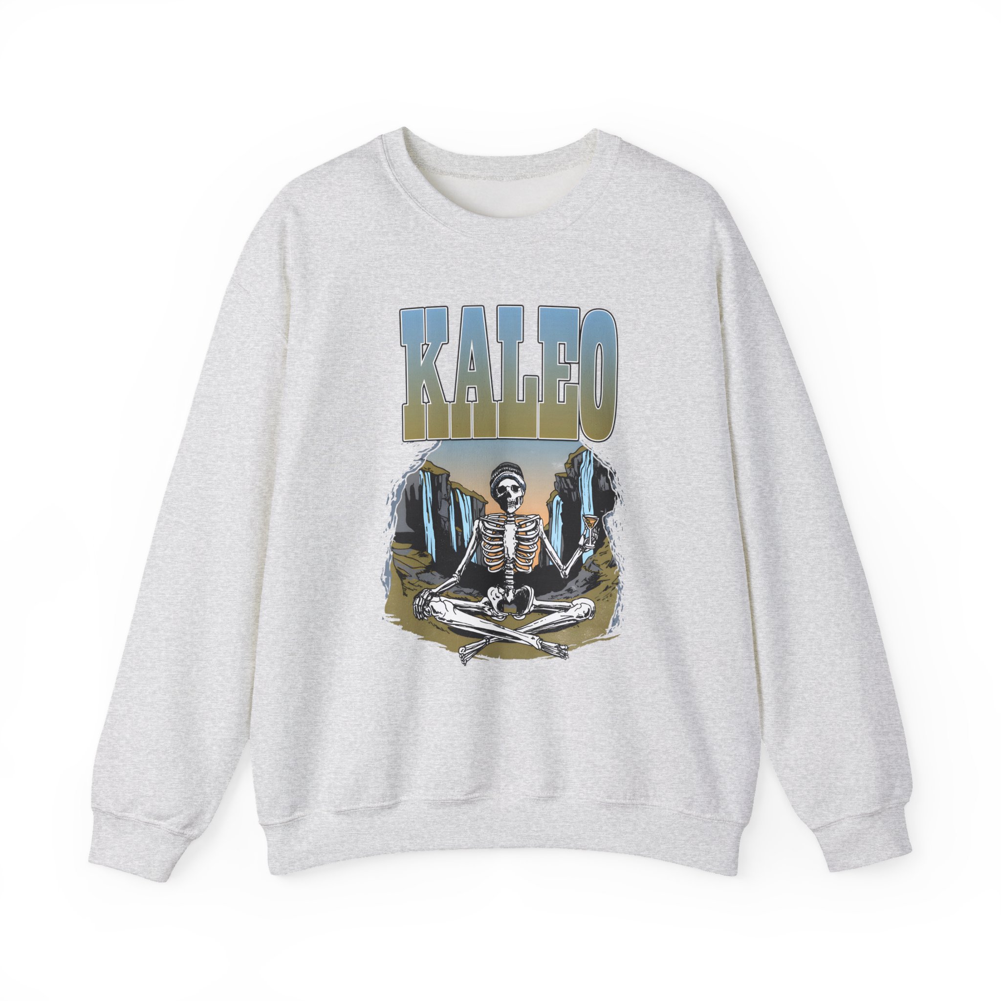 Kaleo Meditating Skeleton Unisex Heavy Blendâ„¢ Crewneck Sweatshirt