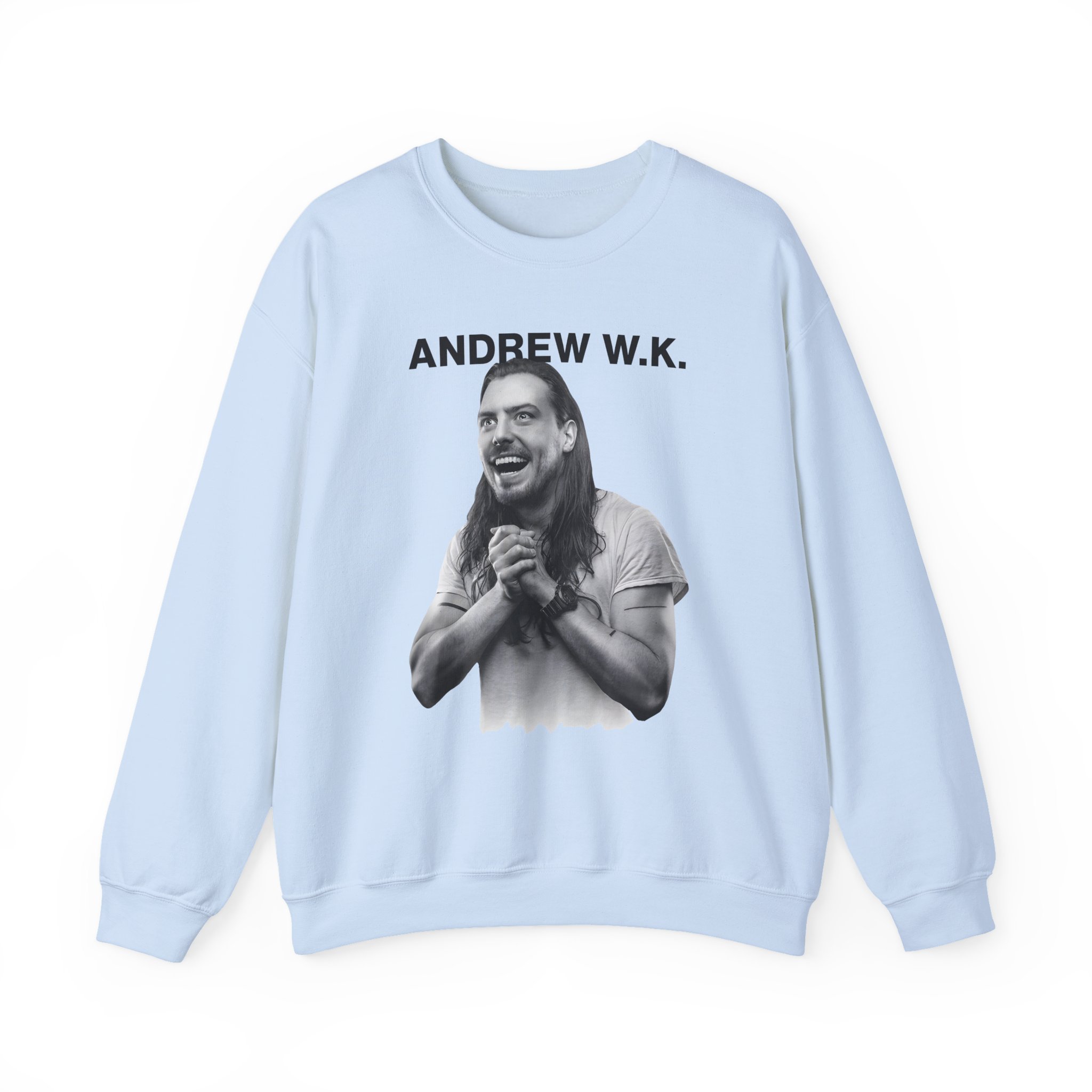 Andrew Wk Happy Unisex Heavy Blendâ„¢ Crewneck Sweatshirt