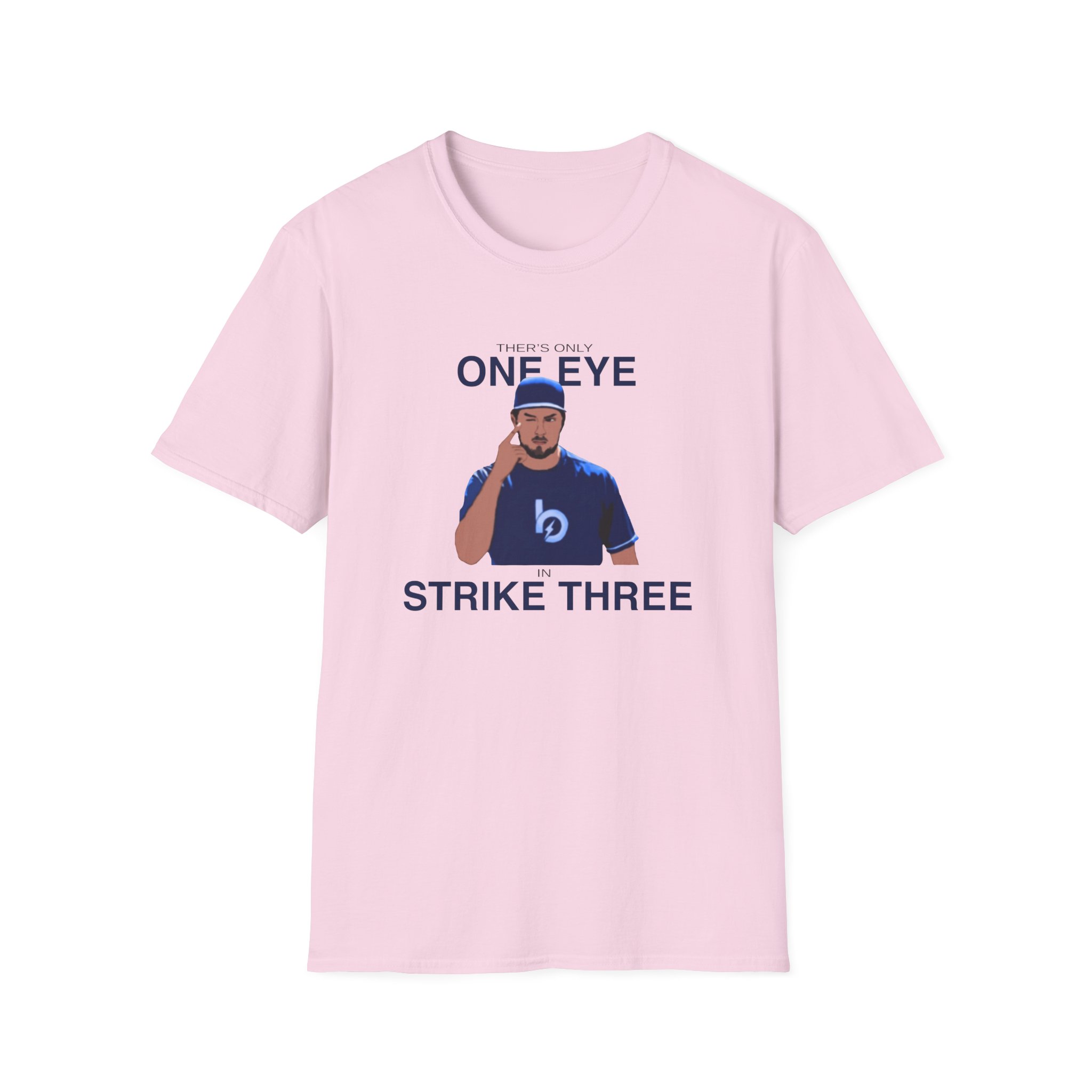 Trevor Bauer One Eye Strike Three Unisex Softstyle T-Shirt
