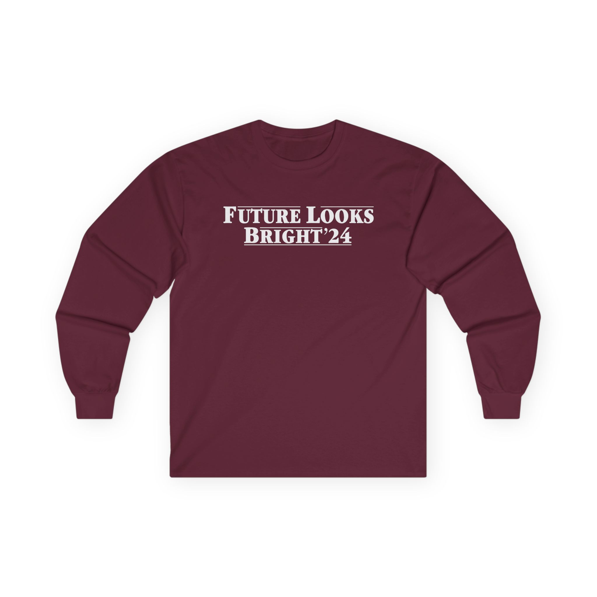Valuetainment Future Looks Bright 24 Unisex Ultra Cotton Long Sleeve Tee