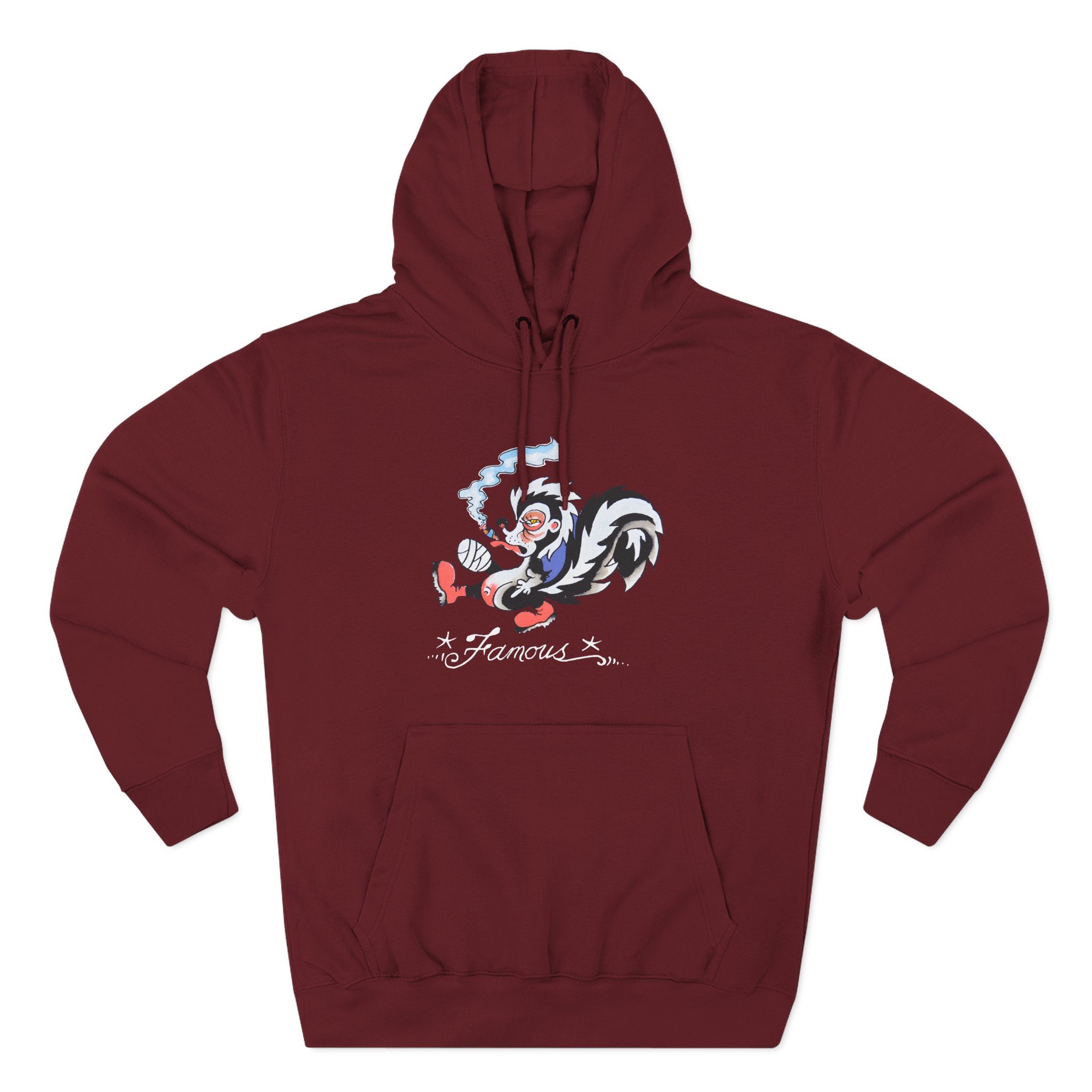 Kim Petras Famous Skunk Boxy Three-Panel Fleece Hoodie