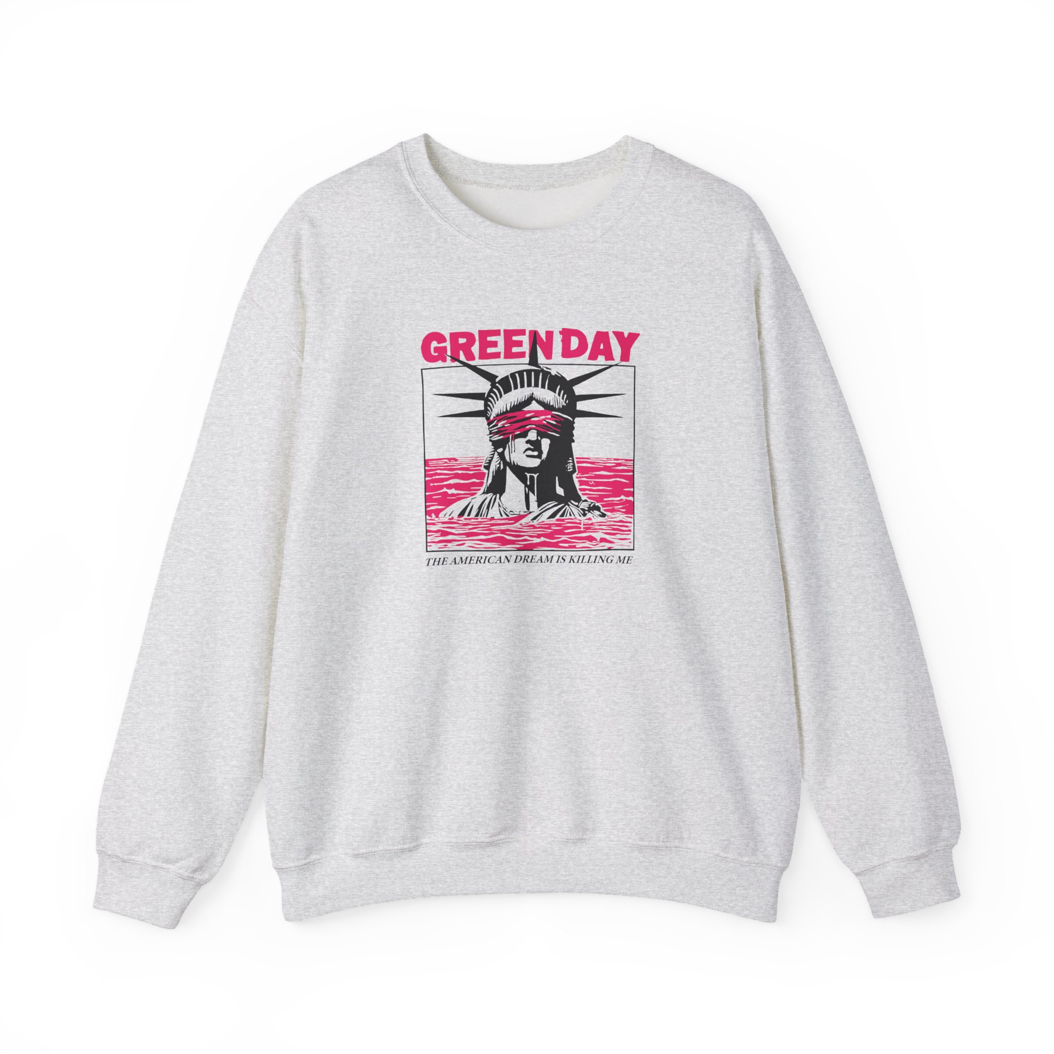 Green Day Lady Liberty Unisex Heavy Blendâ„¢ Crewneck Sweatshirt