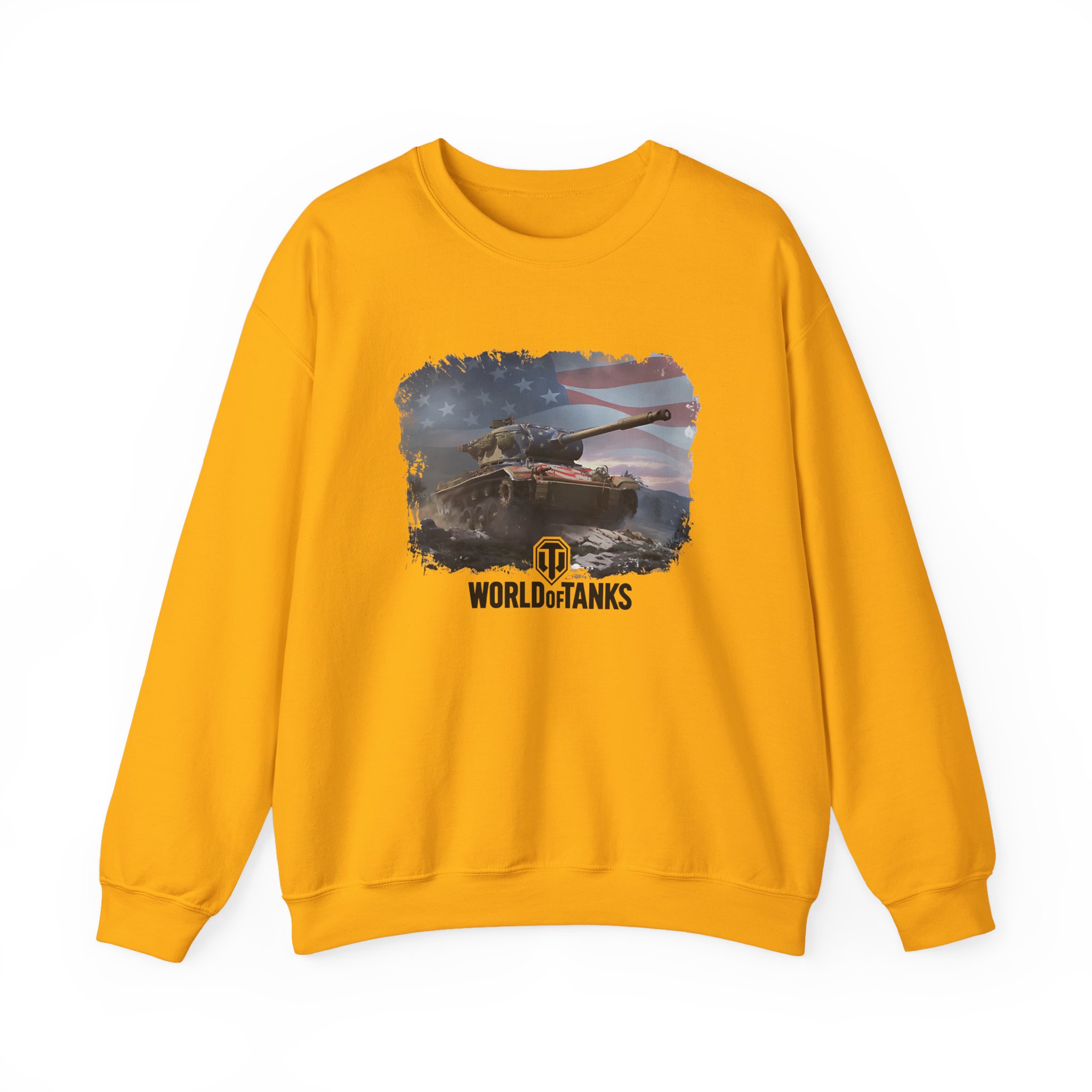 World of Tank Wot July 4th T78 Unisex Heavy Blendâ„¢ Crewneck Sweatshirt