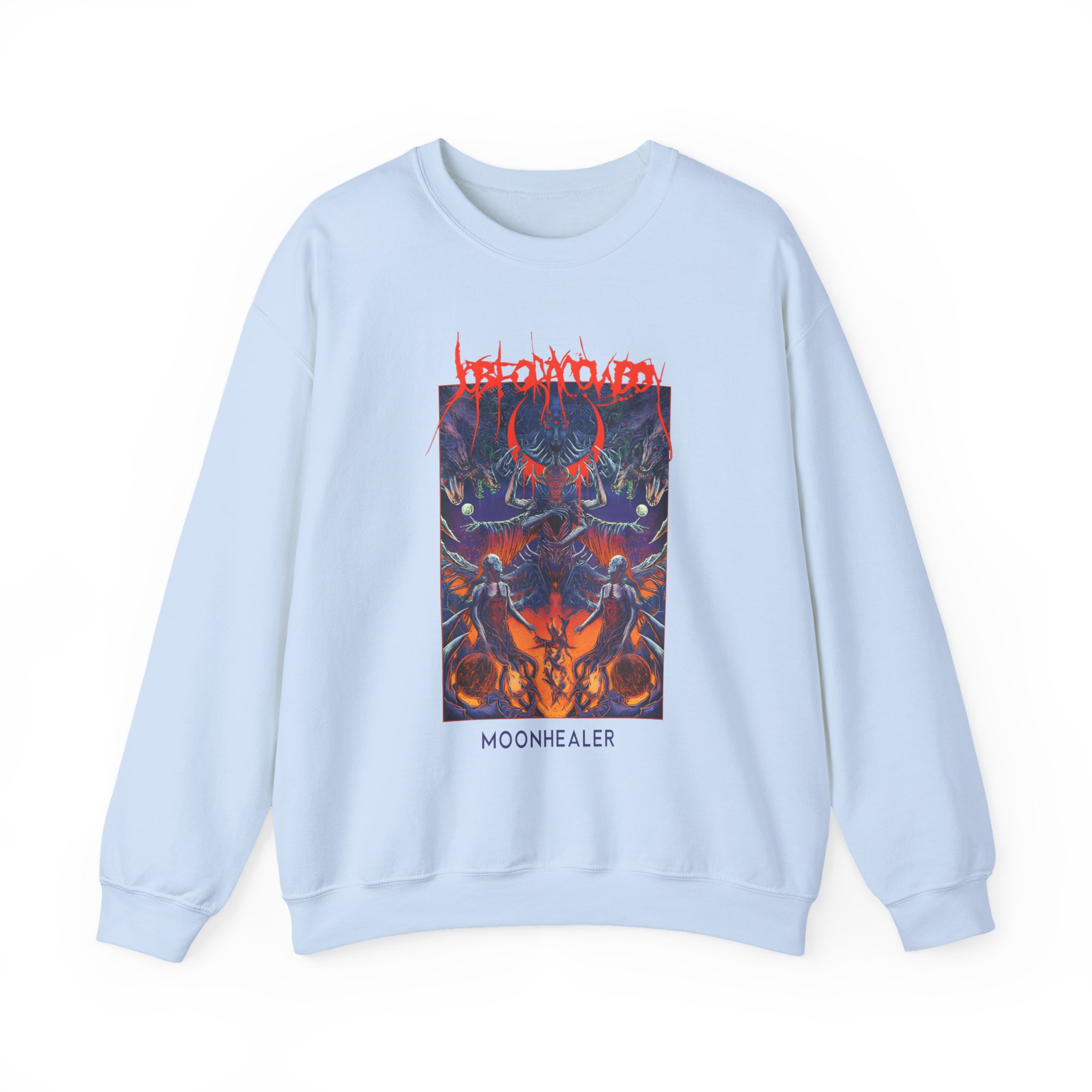 Job for a Cowboy Moon Healer Unisex Heavy Blendâ„¢ Crewneck Sweatshirt