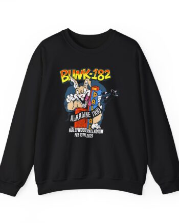 Blink 182 La Fire Aid Unisex Heavy Blend™ Crewneck Sweatshirt