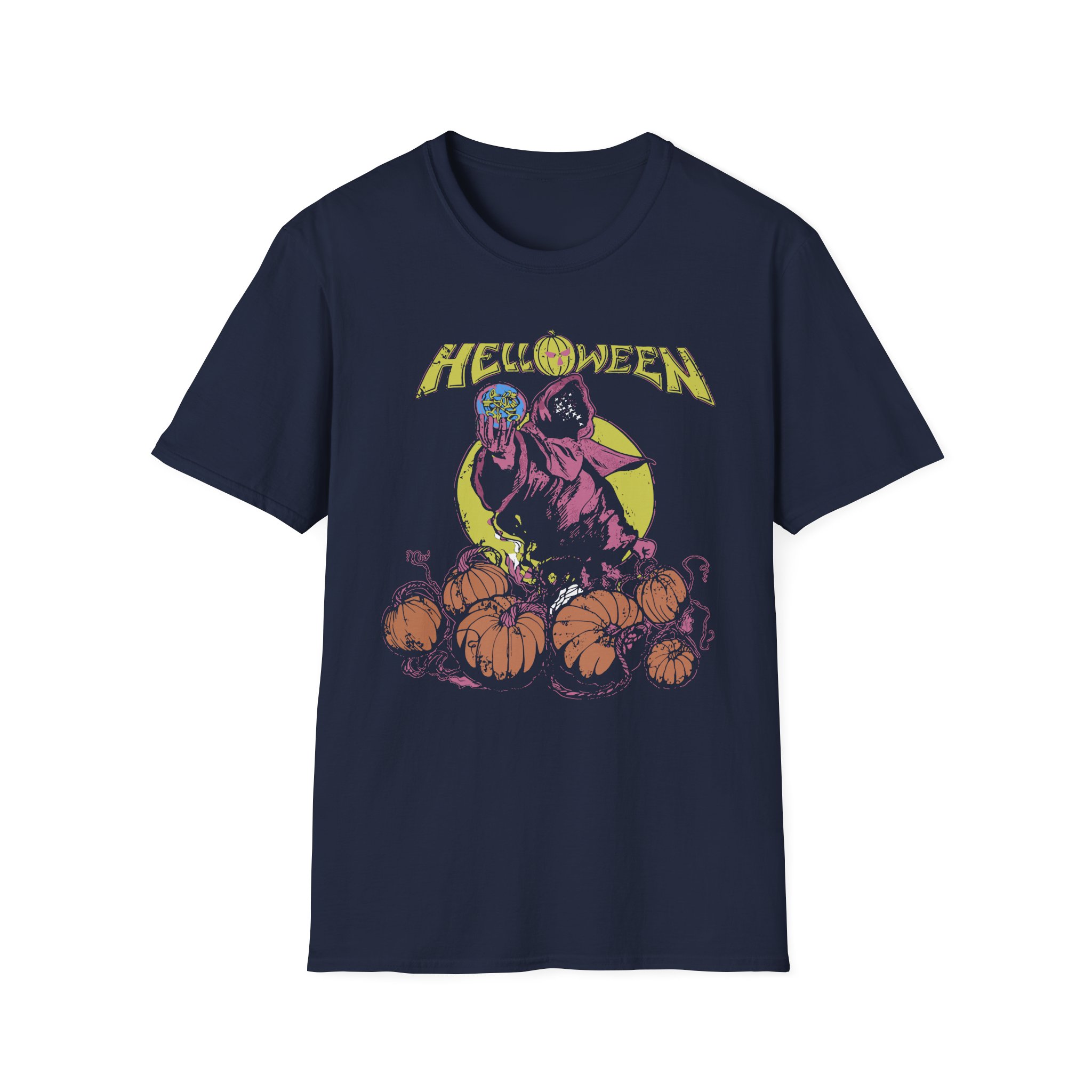 Helloween Pumpkin Garden Unisex Softstyle T-Shirt