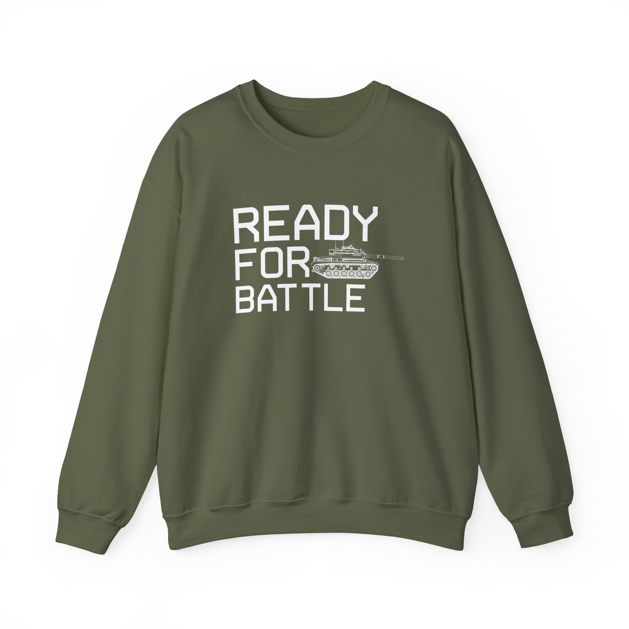 World of Tank Ready for Battle Unisex Heavy Blendâ„¢ Crewneck Sweatshirt