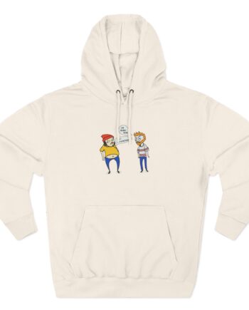 Bad Friends Embroidered Three-Panel Fleece Hoodie