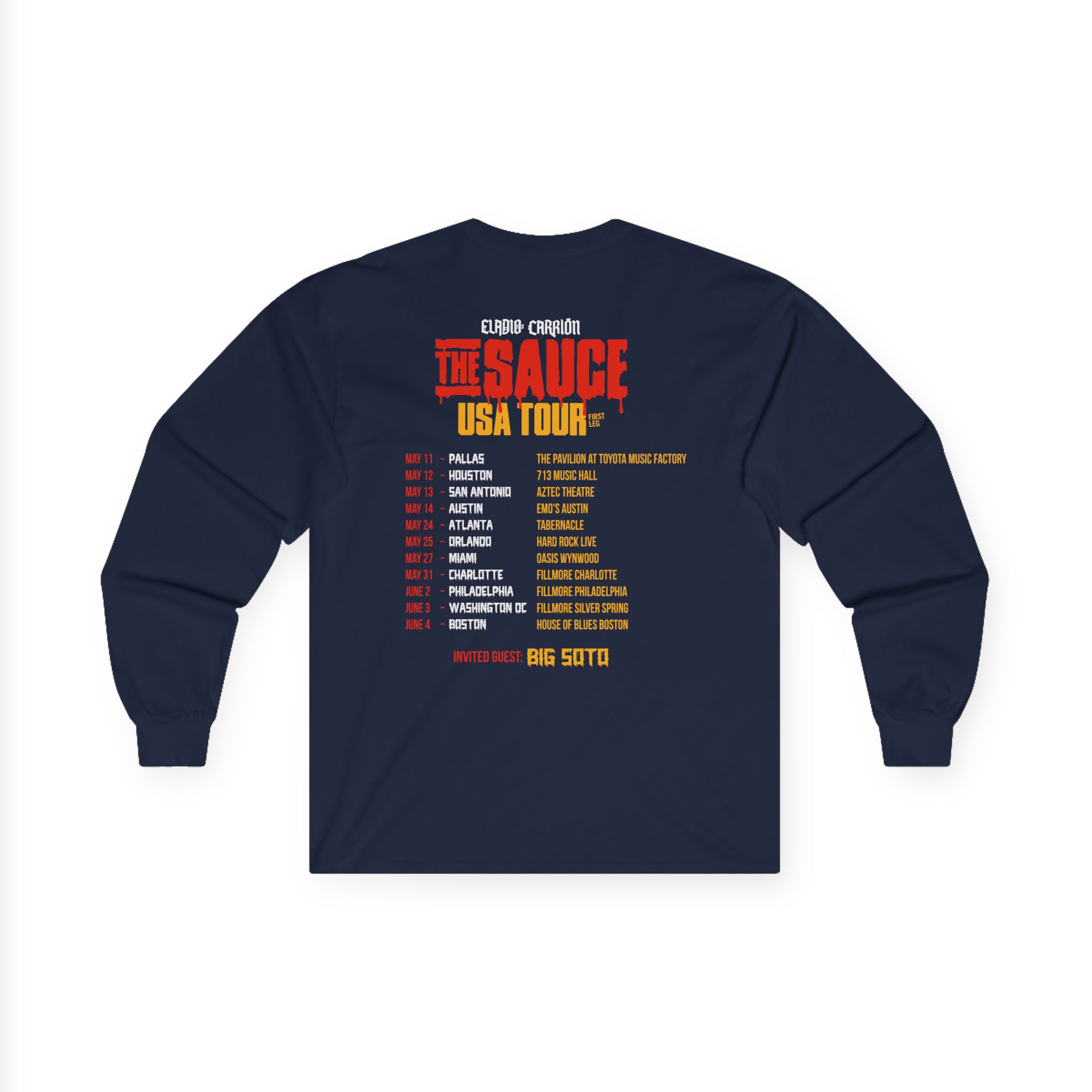 Sauce Boyz Usa Tour Unisex Ultra Cotton Long Sleeve Tee
