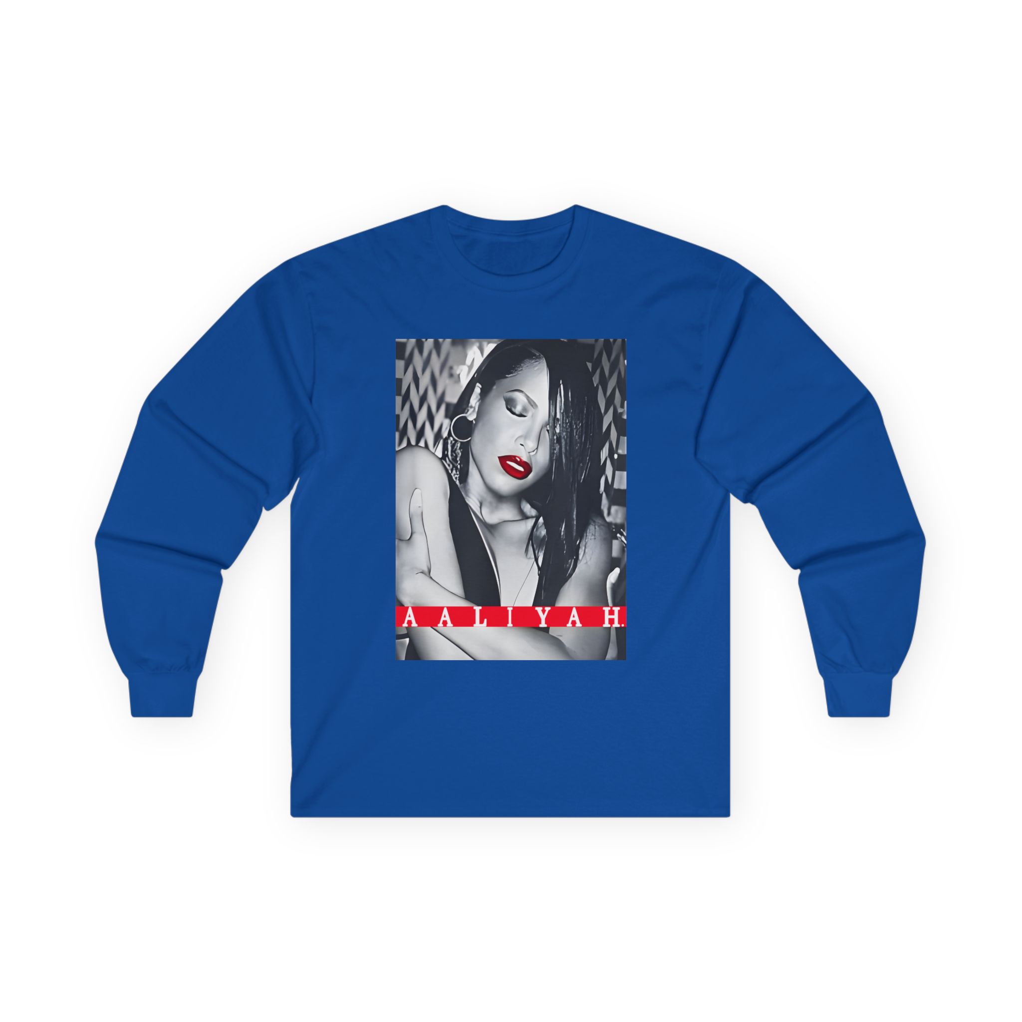 Aaliyah Red Lips Unisex Ultra Cotton Long Sleeve Tee