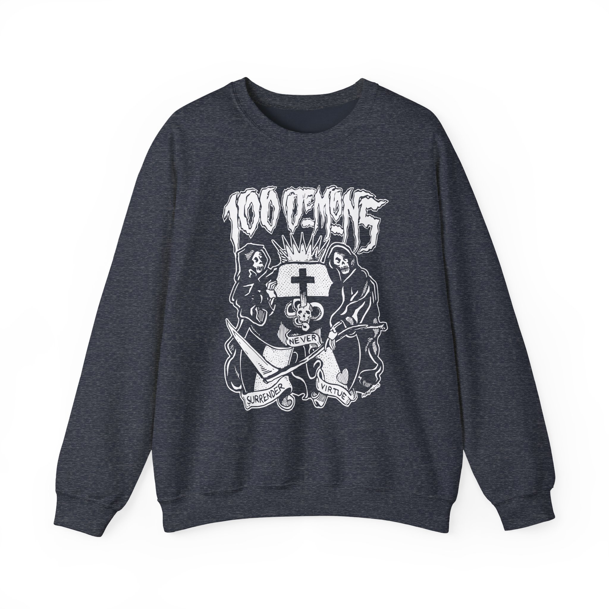 100 Demons Unisex Heavy Blendâ„¢ Crewneck Sweatshirt