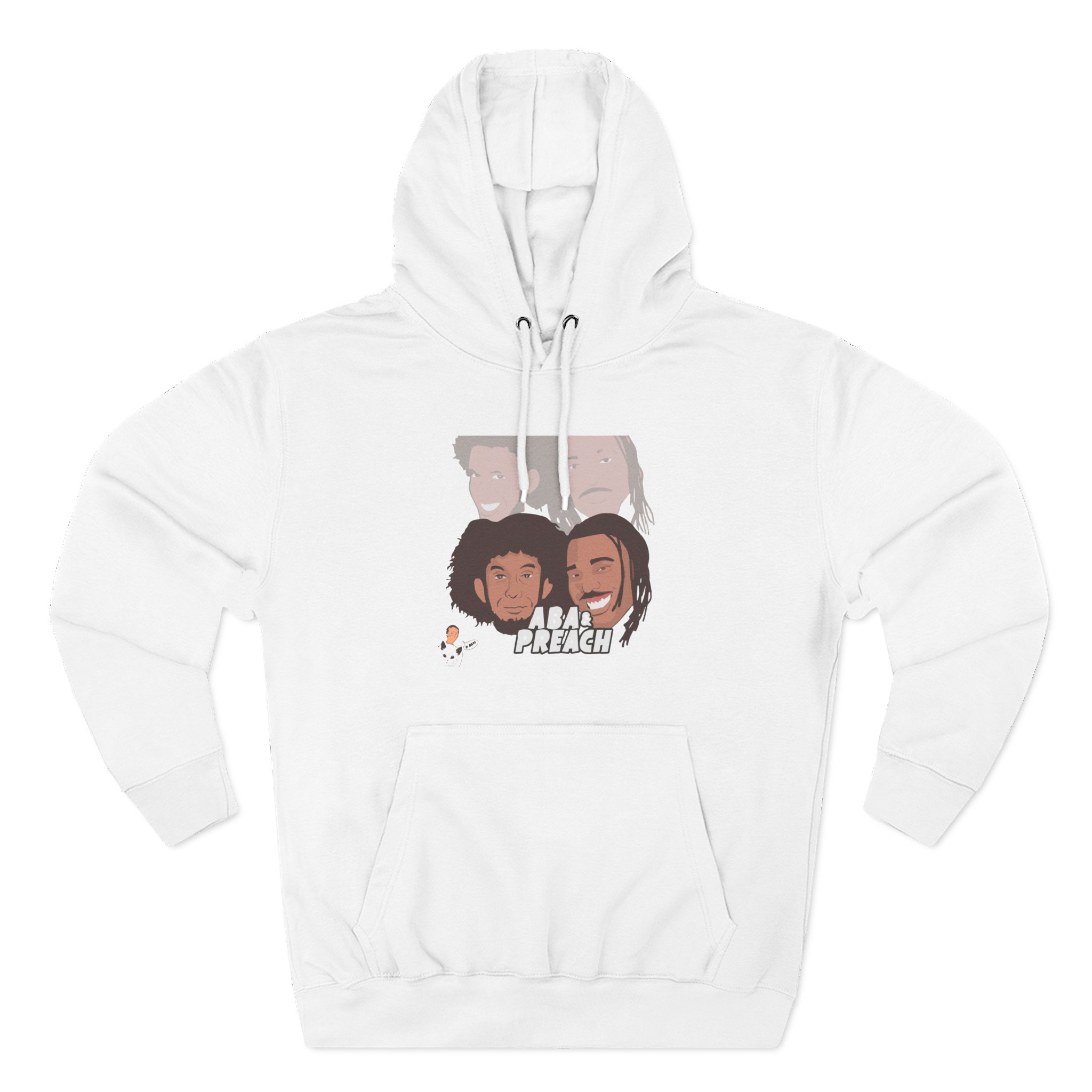 Aba and Preach Three-Panel Fleece Hoodie