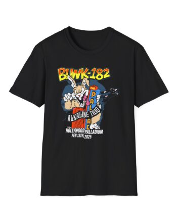 Blink 182 La Fire Aid Unisex Softstyle T-Shirt