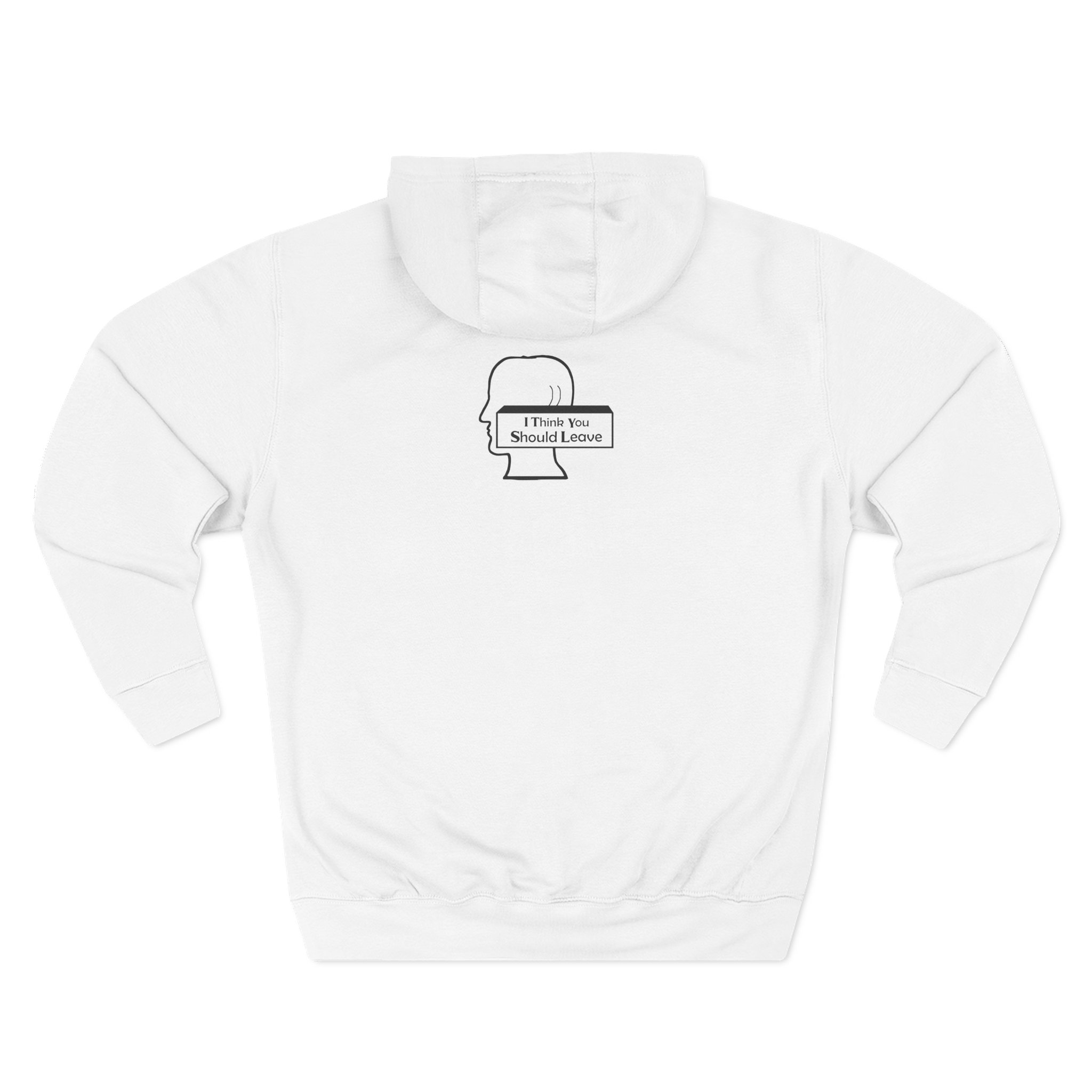 I Think You Should Leave Pixel Three-Panel Fleece Hoodie