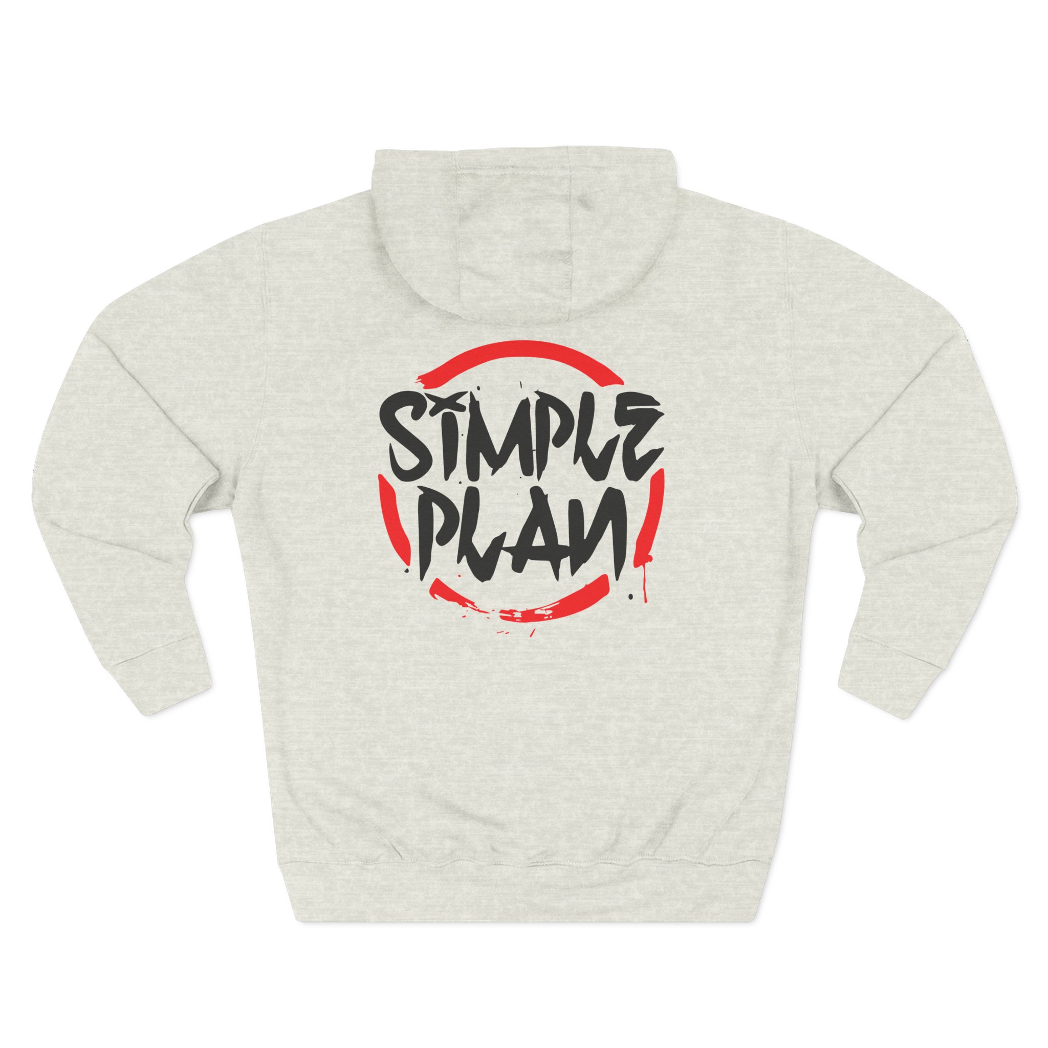 Simple Plan Circle Splat Three-Panel Fleece Hoodie