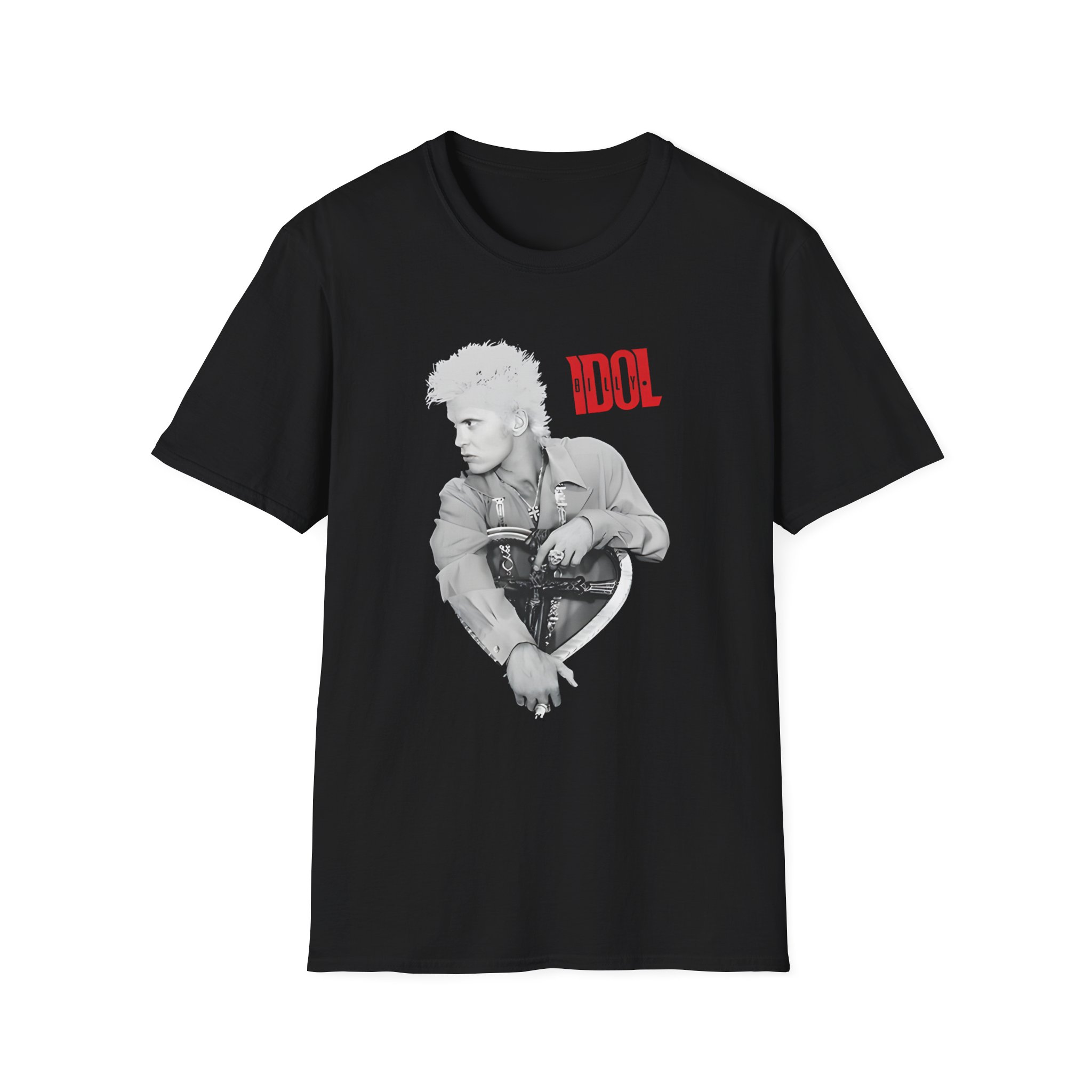 Billy Idol Heart Unisex Softstyle T-Shirt