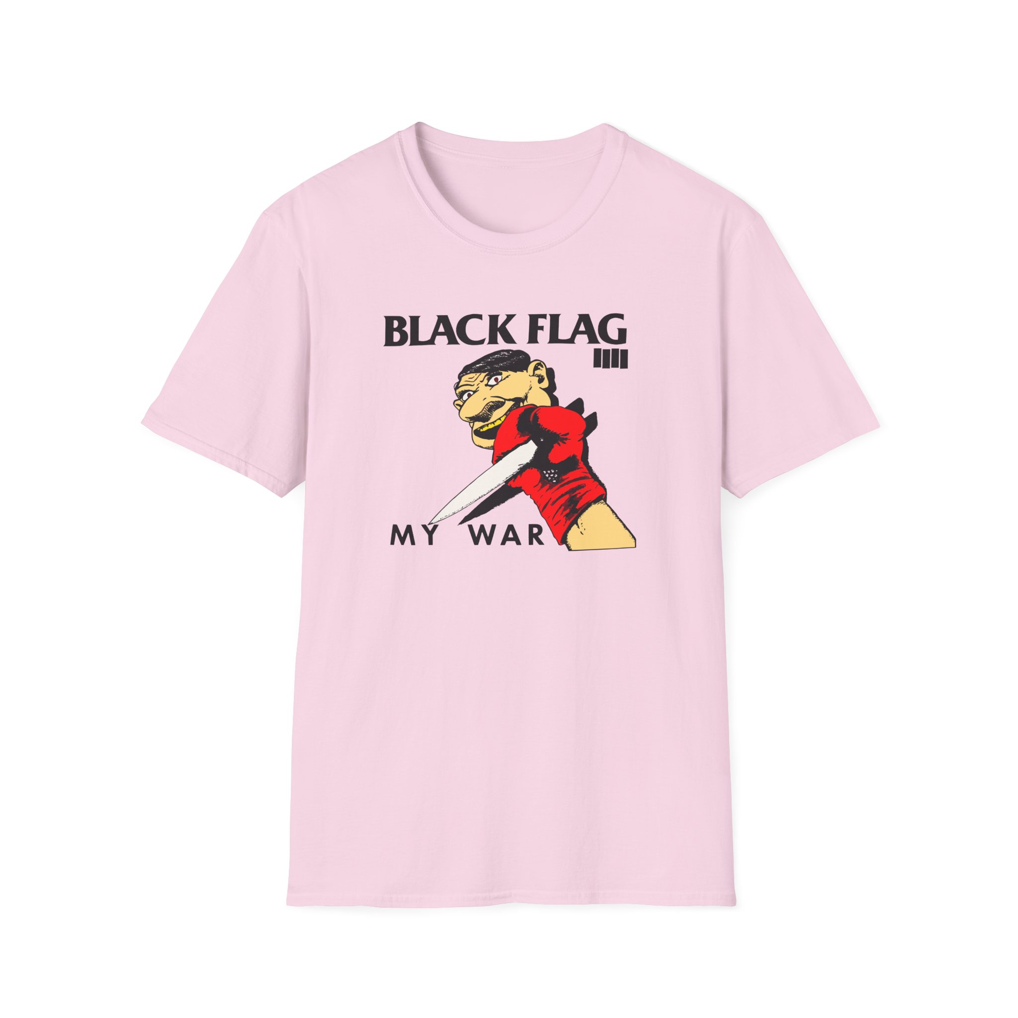 Black Flag My War Unisex Softstyle T-Shirt