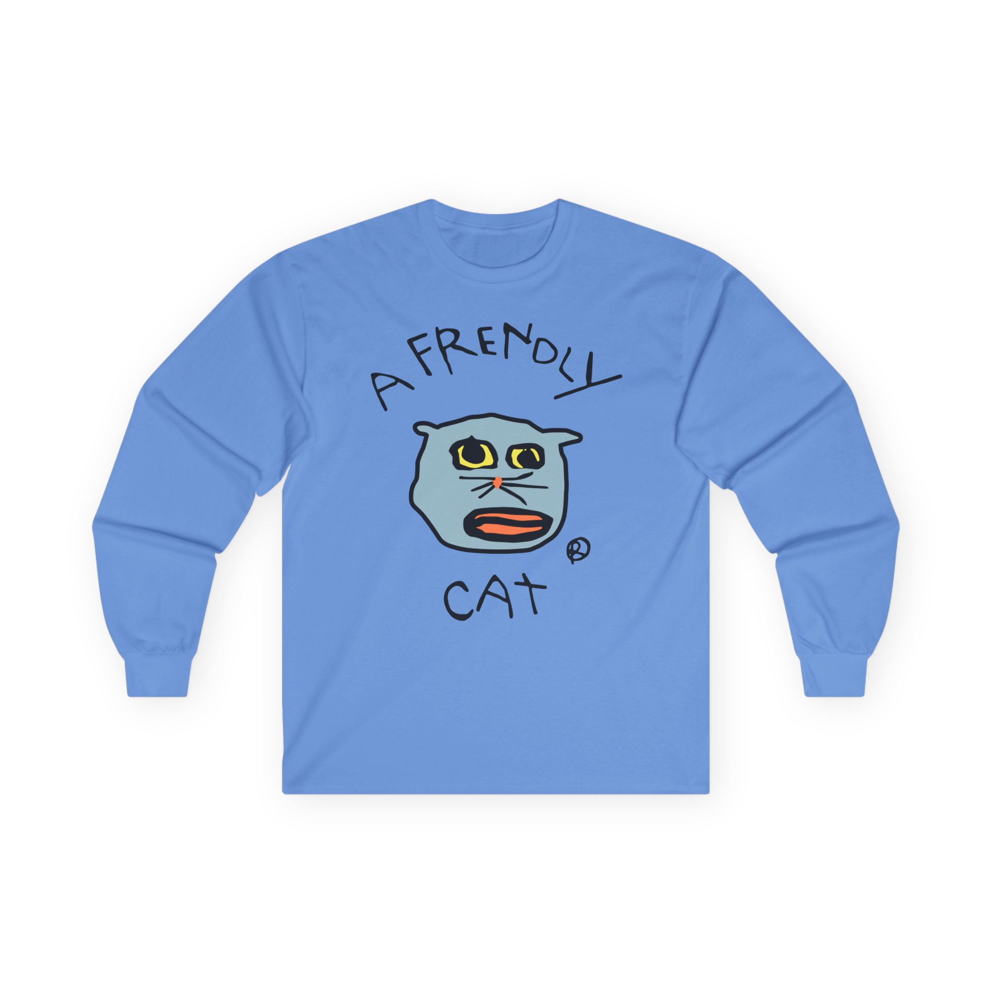Lirik Just a Frendly Cat Unisex Ultra Cotton Long Sleeve Tee