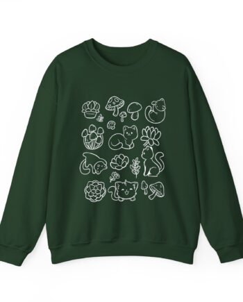 Shubble Plants And Cats Unisex Heavy Blend™ Crewneck Sweatshirt