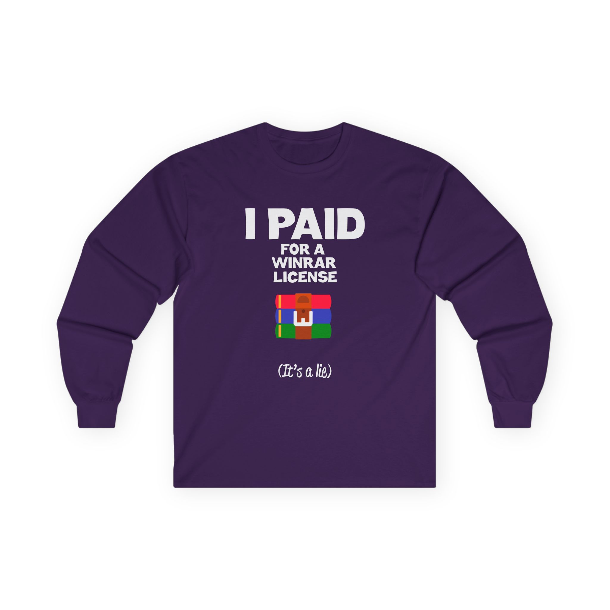 Winrar I Paid for a License Unisex Ultra Cotton Long Sleeve Tee