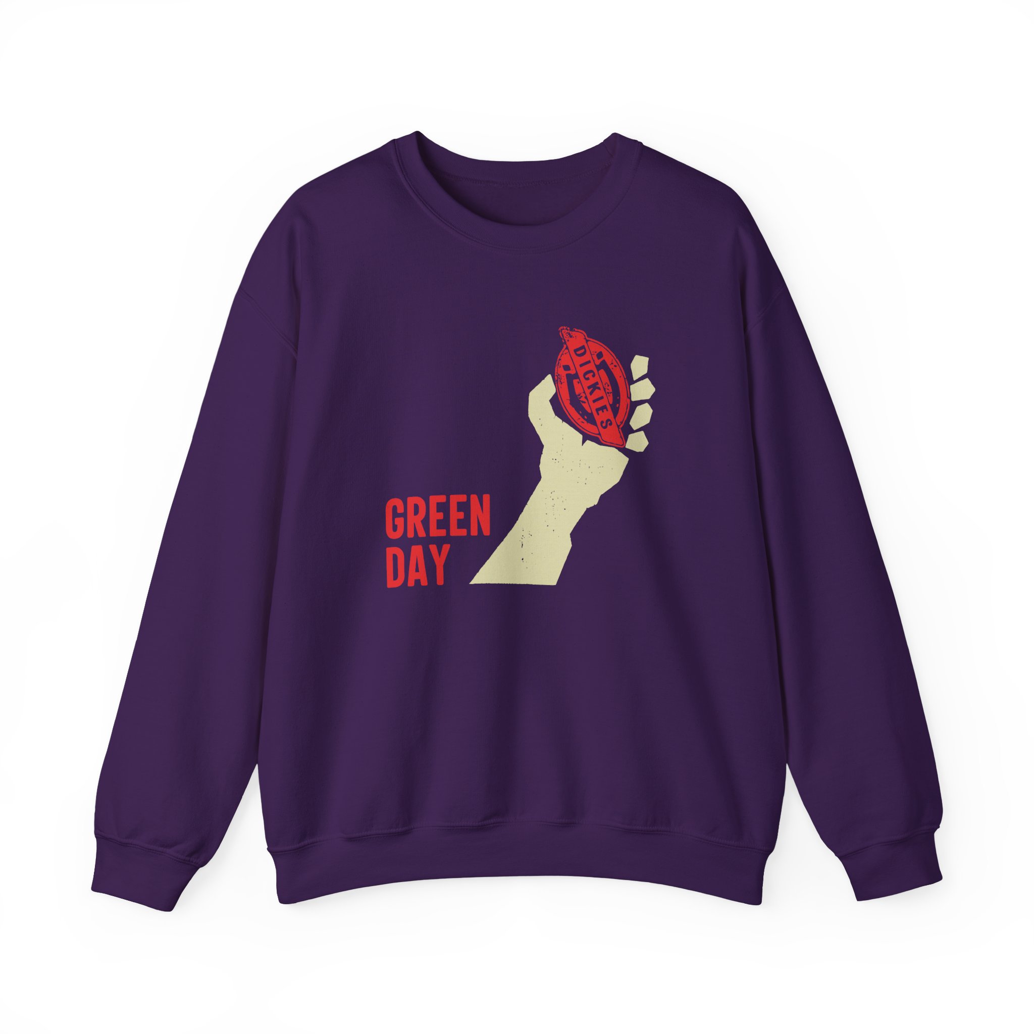 Green Day Dickies Heart Grenade Unisex Heavy Blendâ„¢ Crewneck Sweatshirt