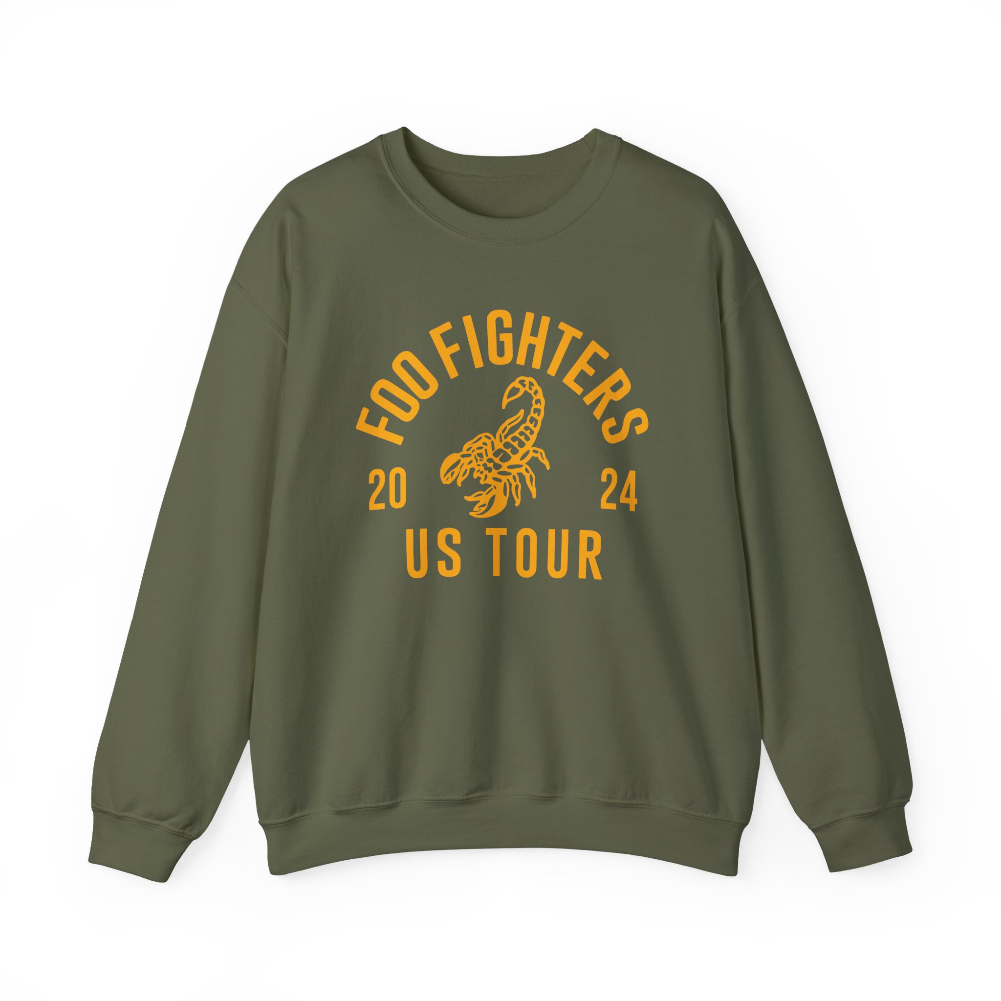Foo Fighters 2024 Us Tour Unisex Heavy Blendâ„¢ Crewneck Sweatshirt