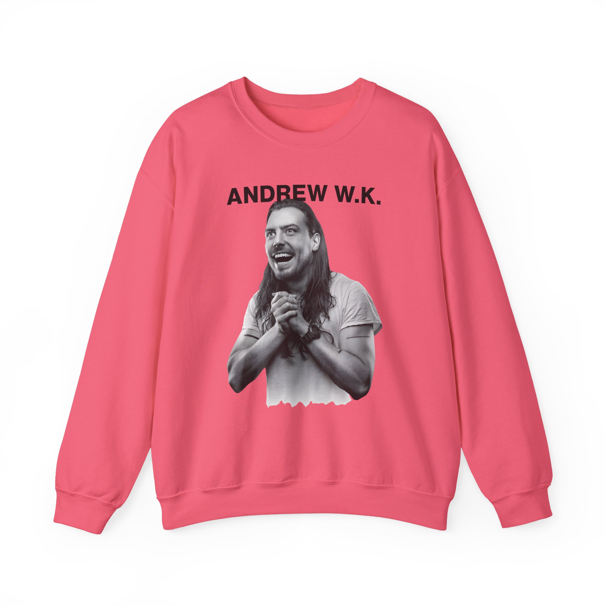 Andrew Wk Happy Unisex Heavy Blendâ„¢ Crewneck Sweatshirt