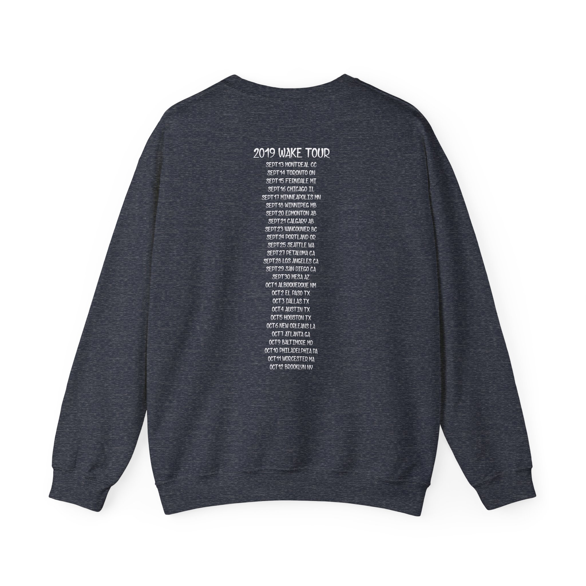 Voivod the Wake Tour Usa Can V2 Unisex Heavy Blendâ„¢ Crewneck Sweatshirt