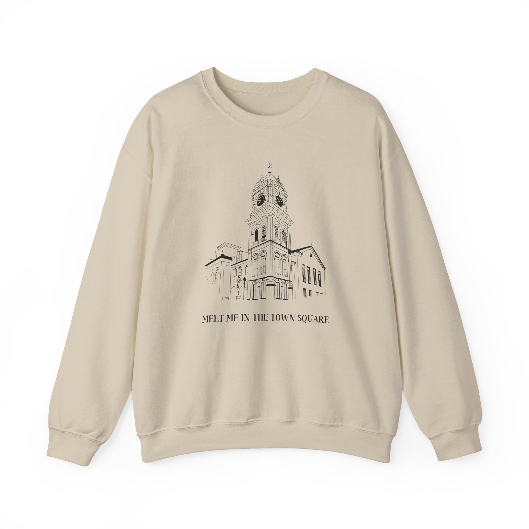 Nina Dobrev Eet Me in the Town Square Unisex Heavy Blendâ„¢ Crewneck Sweatshirt