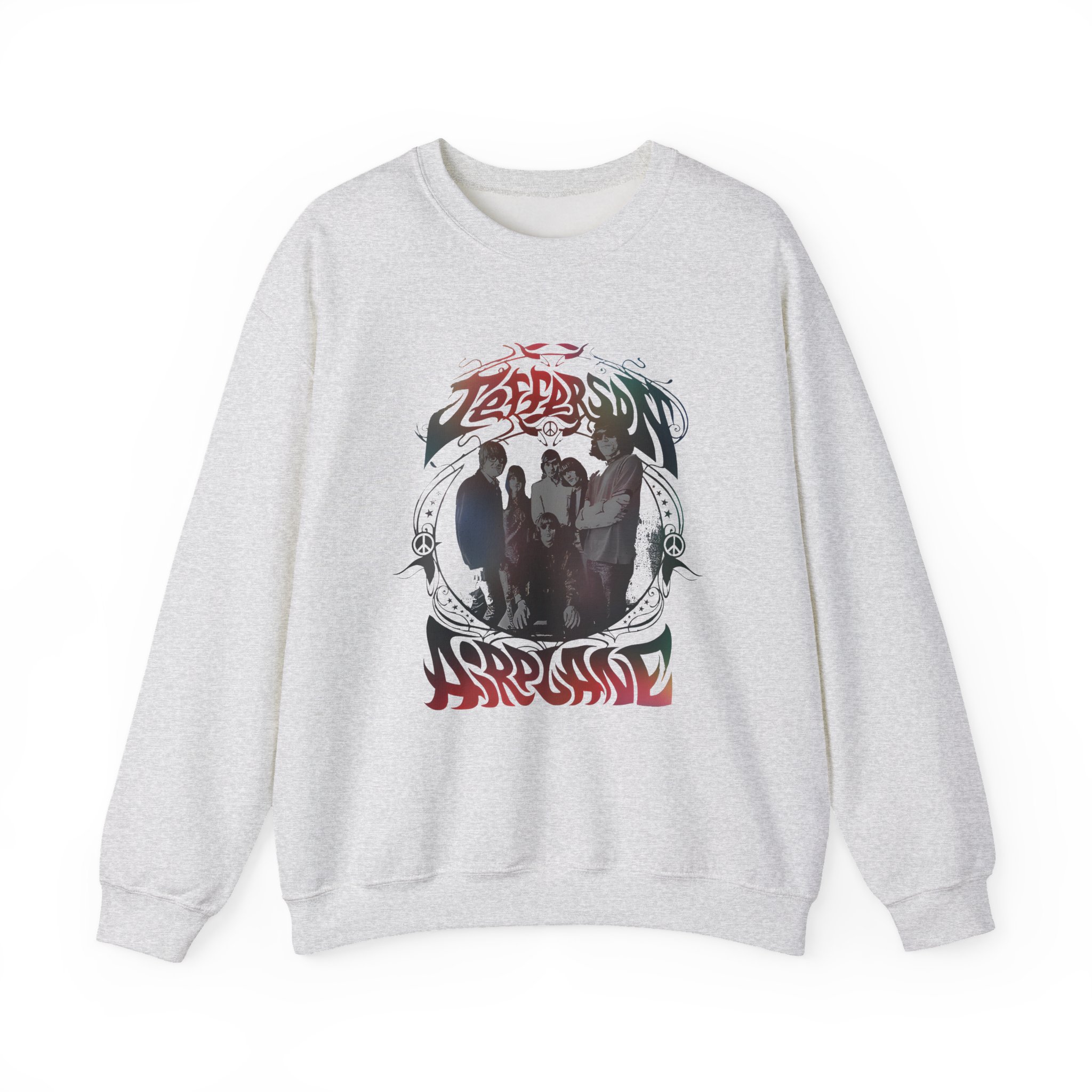 Jefferson Airplane Rainbow Band Photo Unisex Heavy Blendâ„¢ Crewneck Sweatshirt