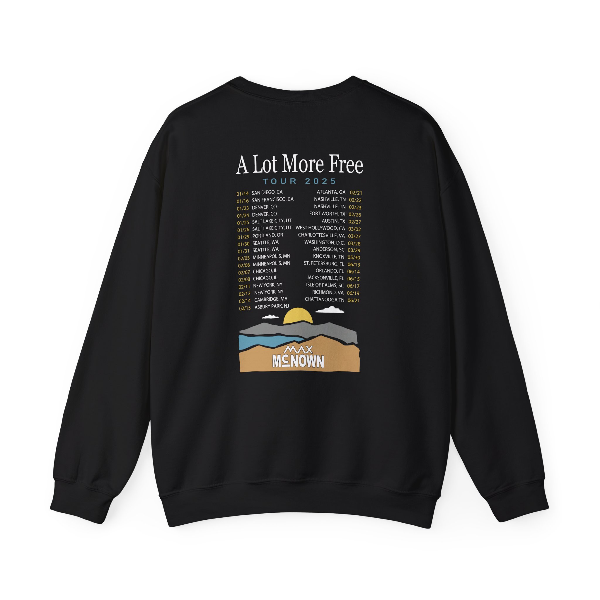 Max Mcnown US Tour Unisex Heavy Blendâ„¢ Crewneck Sweatshirt