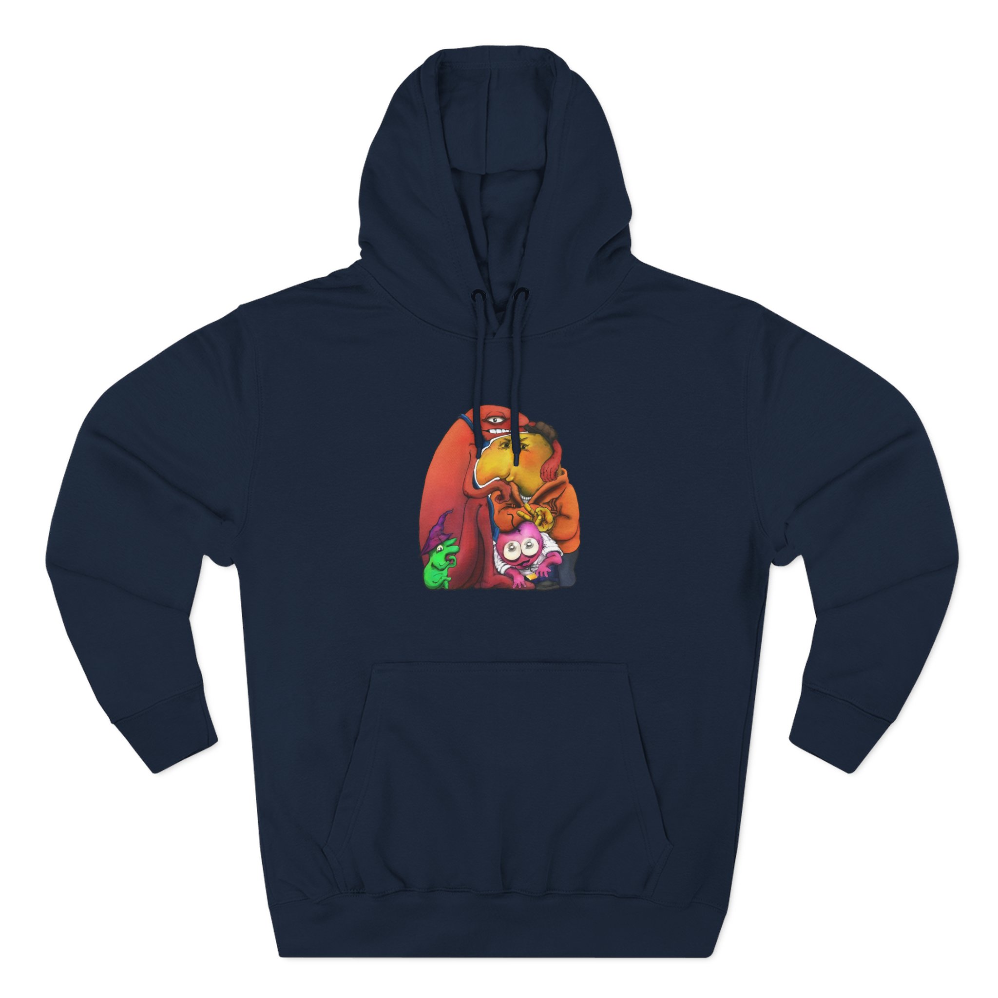 Smiling Friends Three-panel Fleece Hoodie