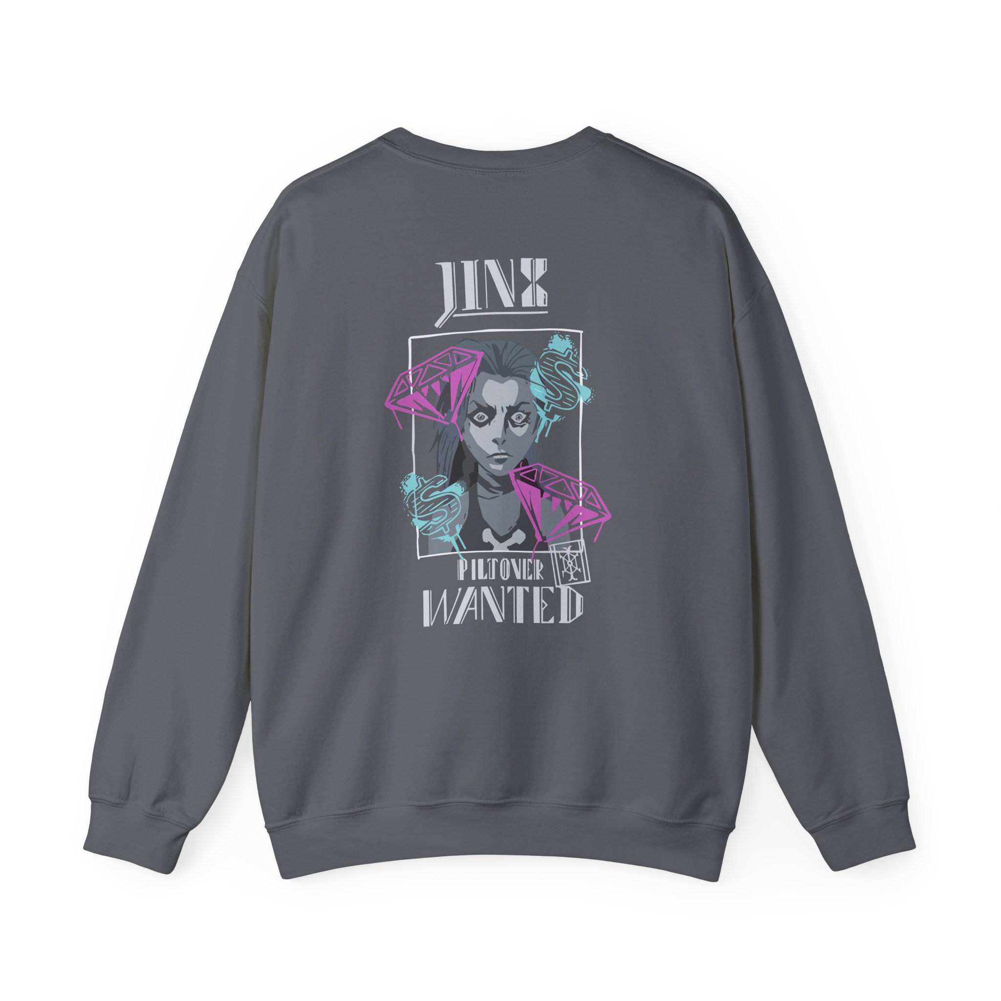 Jinx Arcane Unisex Heavy Blendâ„¢ Crewneck Sweatshirt