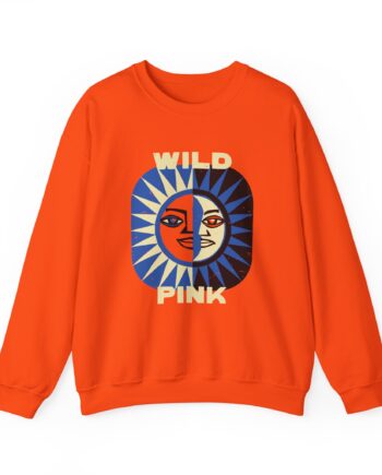 Wild Pink Sun Moon Unisex Heavy Blend™ Crewneck Sweatshirt