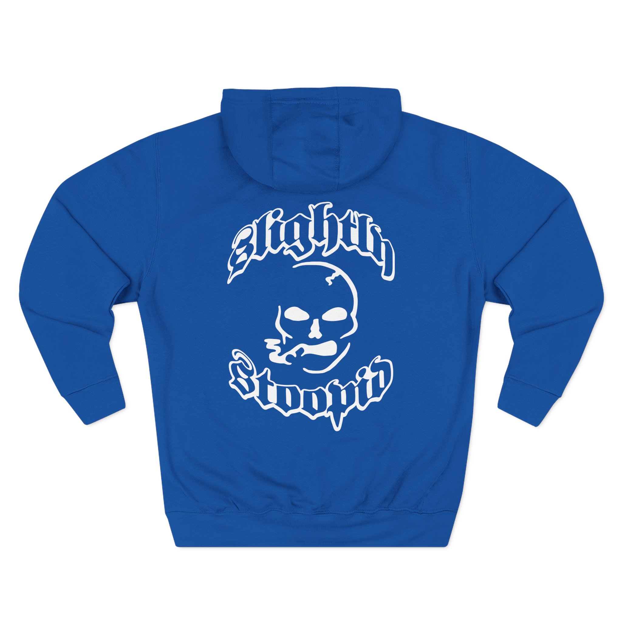 Slightly Stoopid Smoking Skull Three-Panel Fleece Hoodie