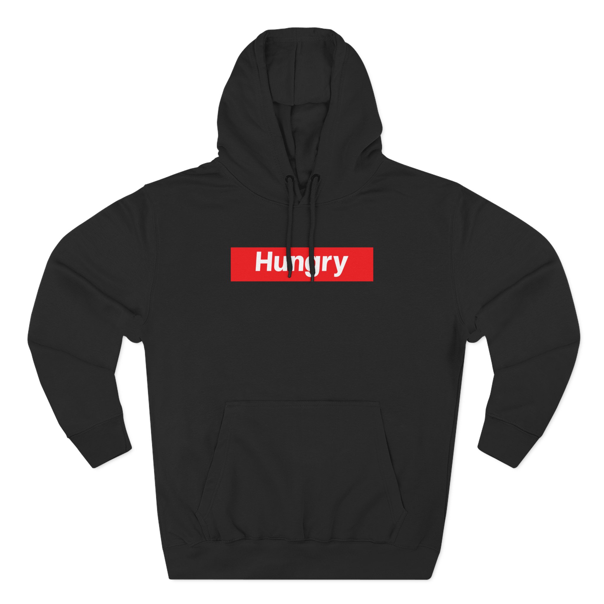 Hungry Box Logo Three-Panel Fleece Hoodie