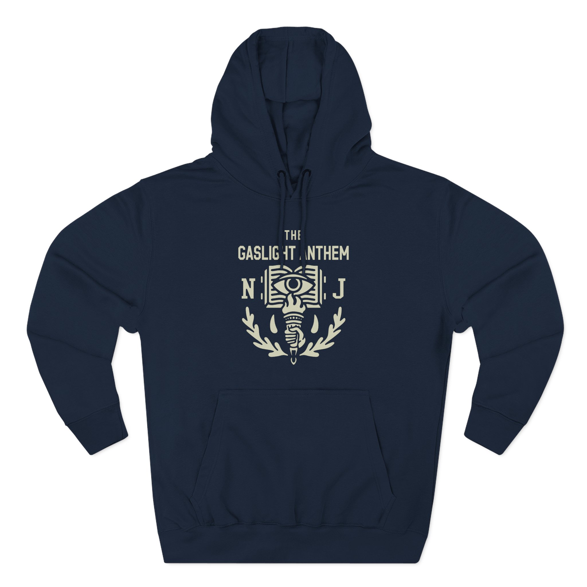 Gaslight Anthem NJ Eye Banner Three-Panel Fleece Hoodie