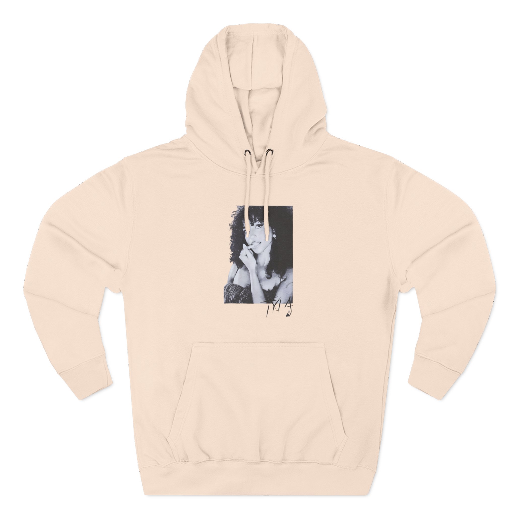 Tyla Portrait & Paw Three-Panel Fleece Hoodie