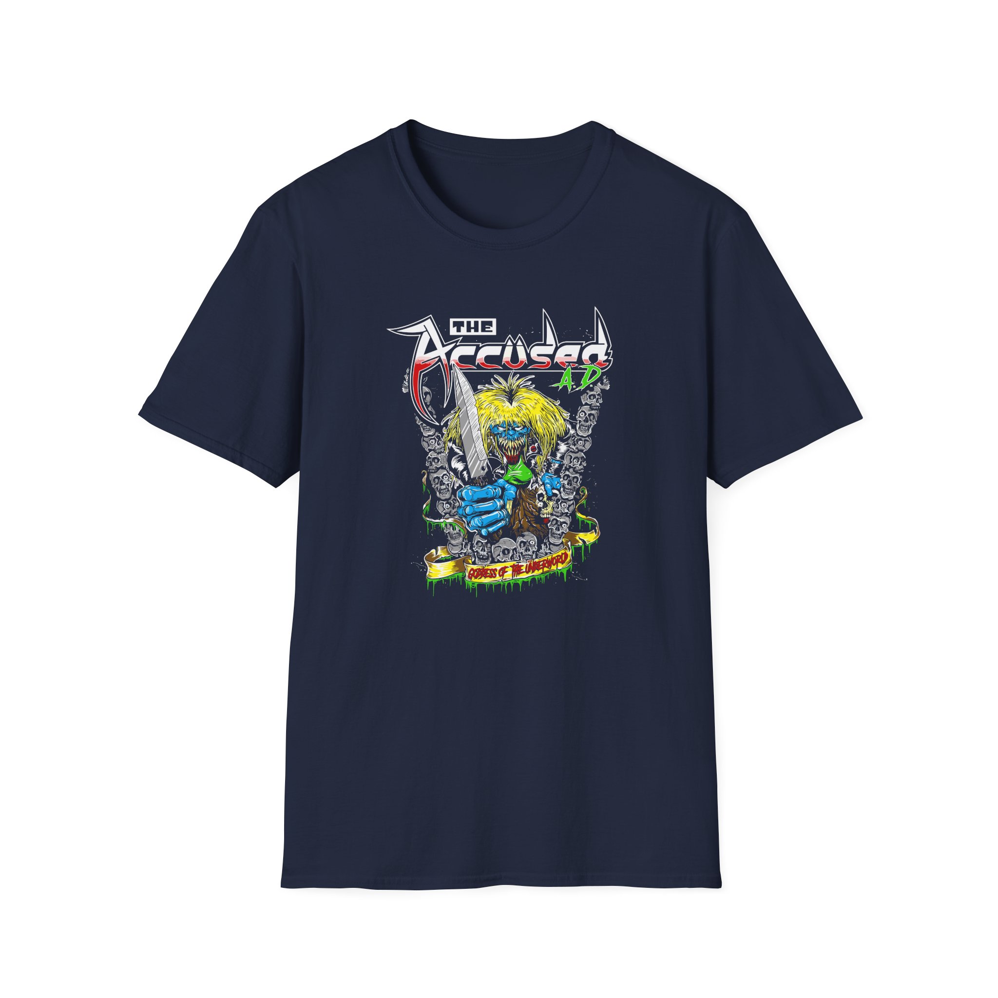 Accused Ad Goddess of the Underworld Unisex Softstyle T-Shirt