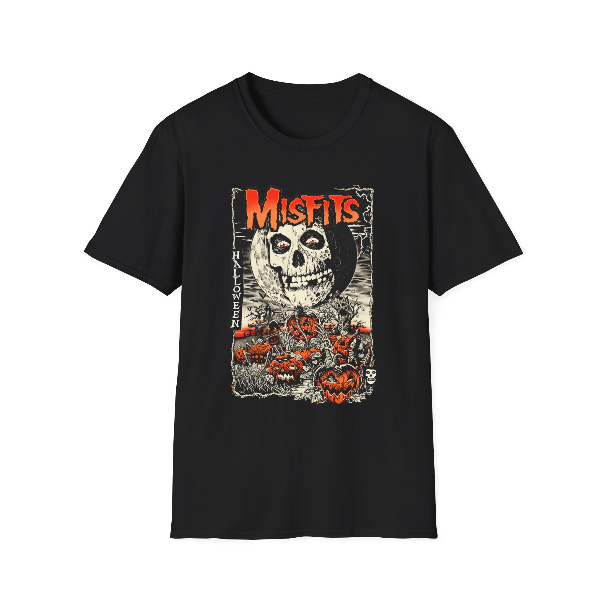 Misfits Fiendish Halloween by Mike Sutfin Unisex Softstyle T-Shirt