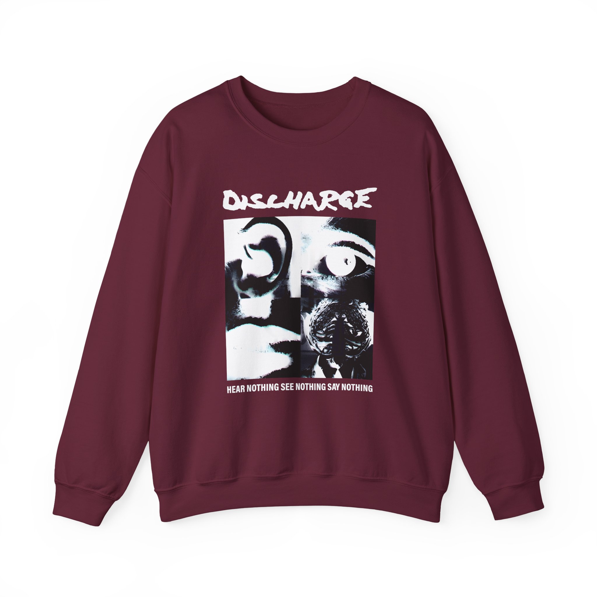 Discharge Hear Nothing Unisex Heavy Blendâ„¢ Crewneck Sweatshirt