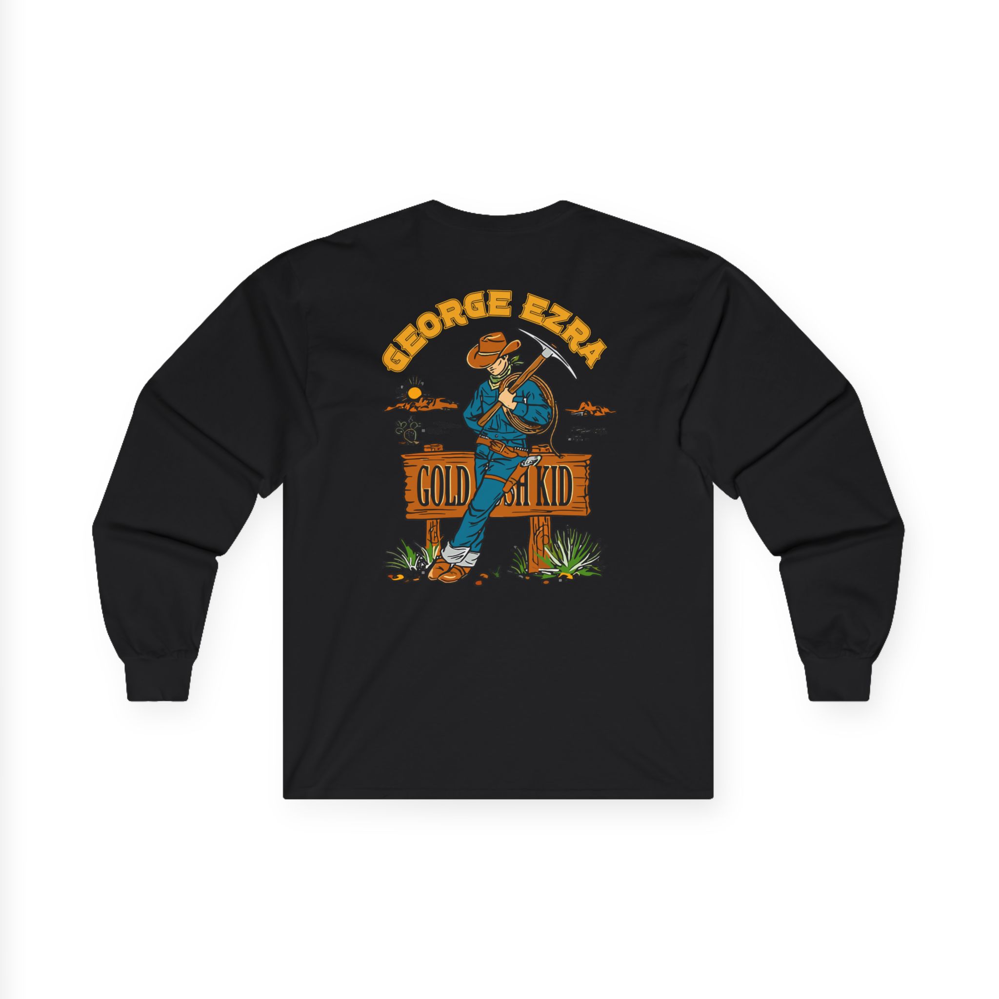 George Ezra Leaning Gold Rush Kid Unisex Ultra Cotton Long Sleeve Tee