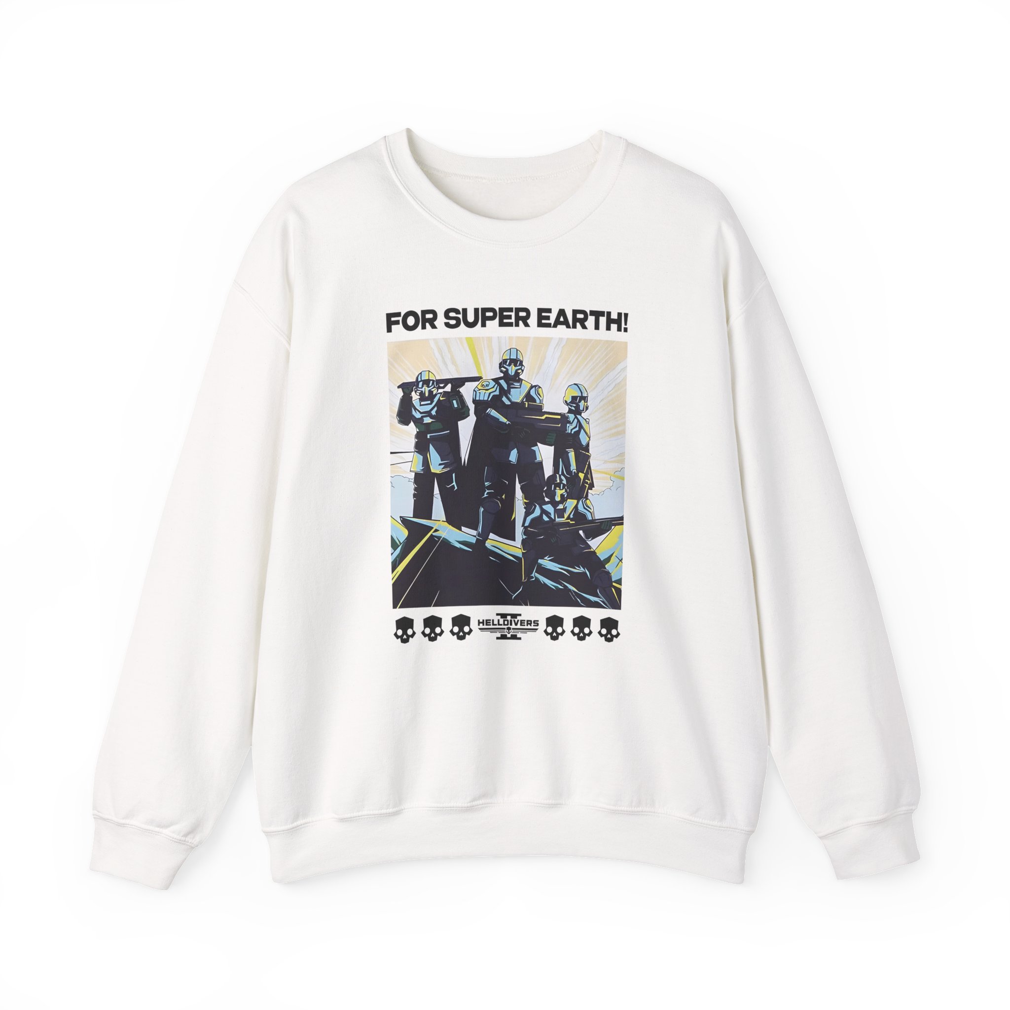 Helldivers for Democracy Unisex Heavy Blendâ„¢ Crewneck Sweatshirt