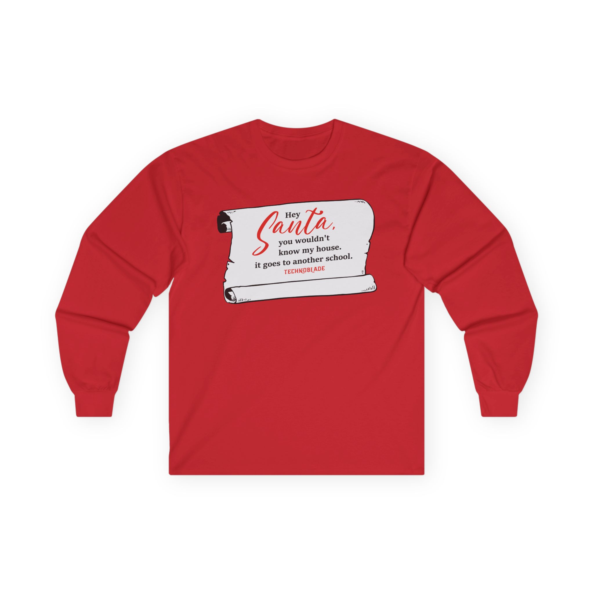 Technoblade Hey Santa Unisex Ultra Cotton Long Sleeve Tee
