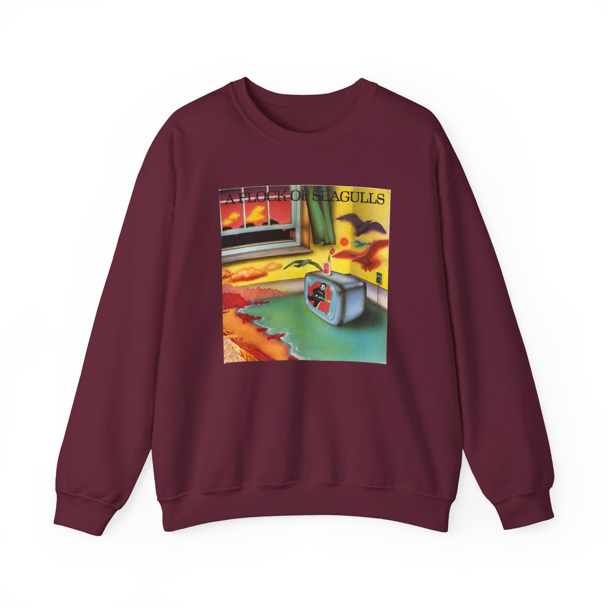 A Flock of Seagulls Original Album Cover Unisex Heavy Blendâ„¢ Crewneck Sweatshirt