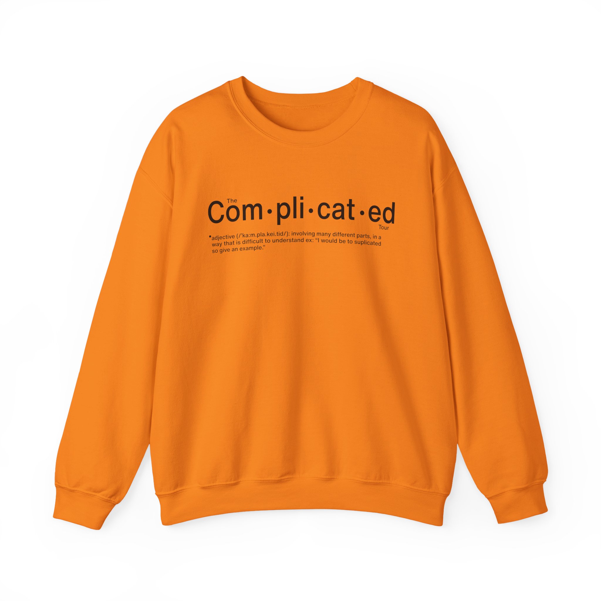 Joshua Bassett Complicated Definition Unisex Heavy Blendâ„¢ Crewneck Sweatshirt